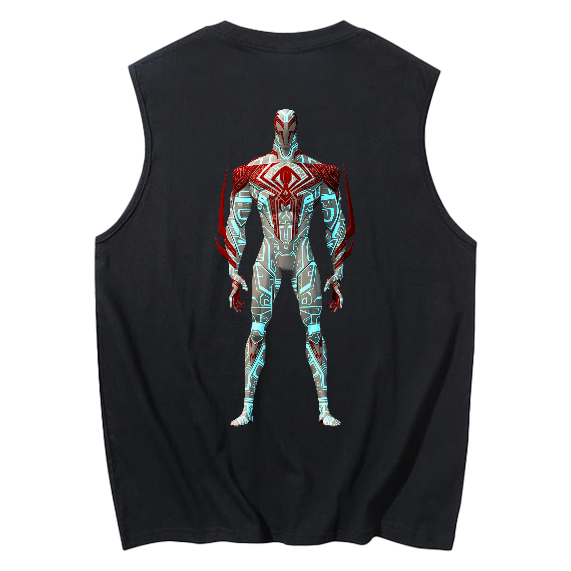 （画像用） Spider Man スパイダーマン コットン100％タンクトップ（背面プリント）