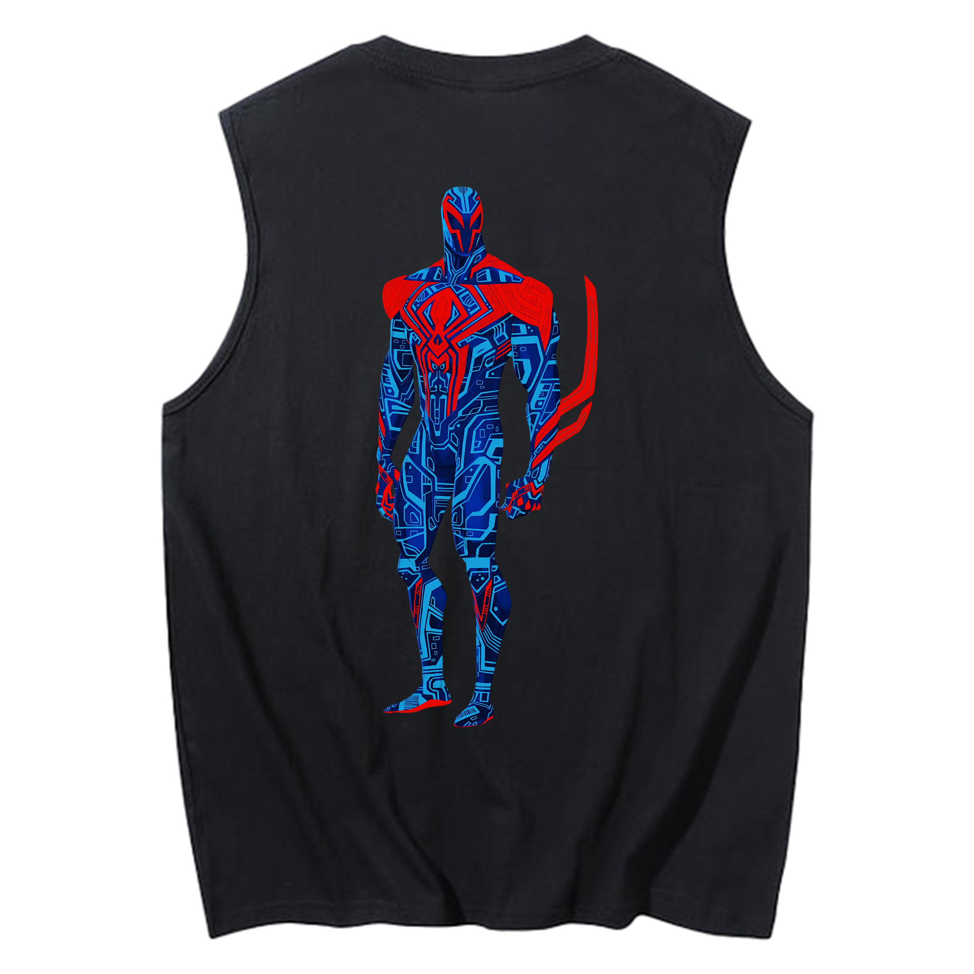 （画像用） Spider Man スパイダーマン コットン100％タンクトップ（背面プリント）