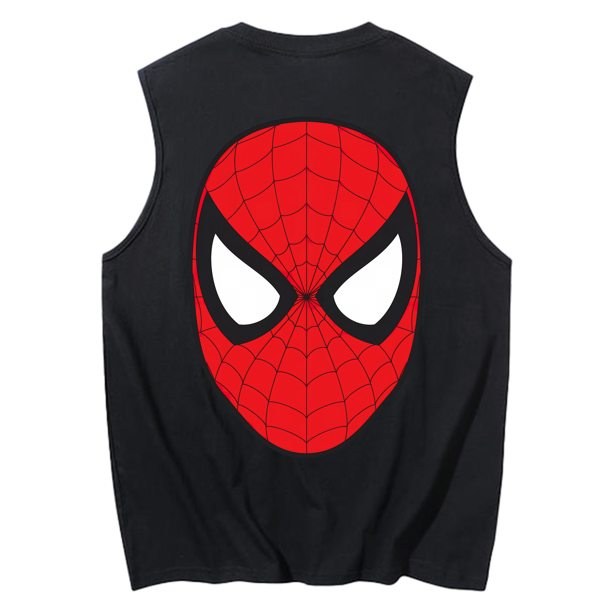（画像用） Spider Man スパイダーマン コットン100％タンクトップ（背面プリント）