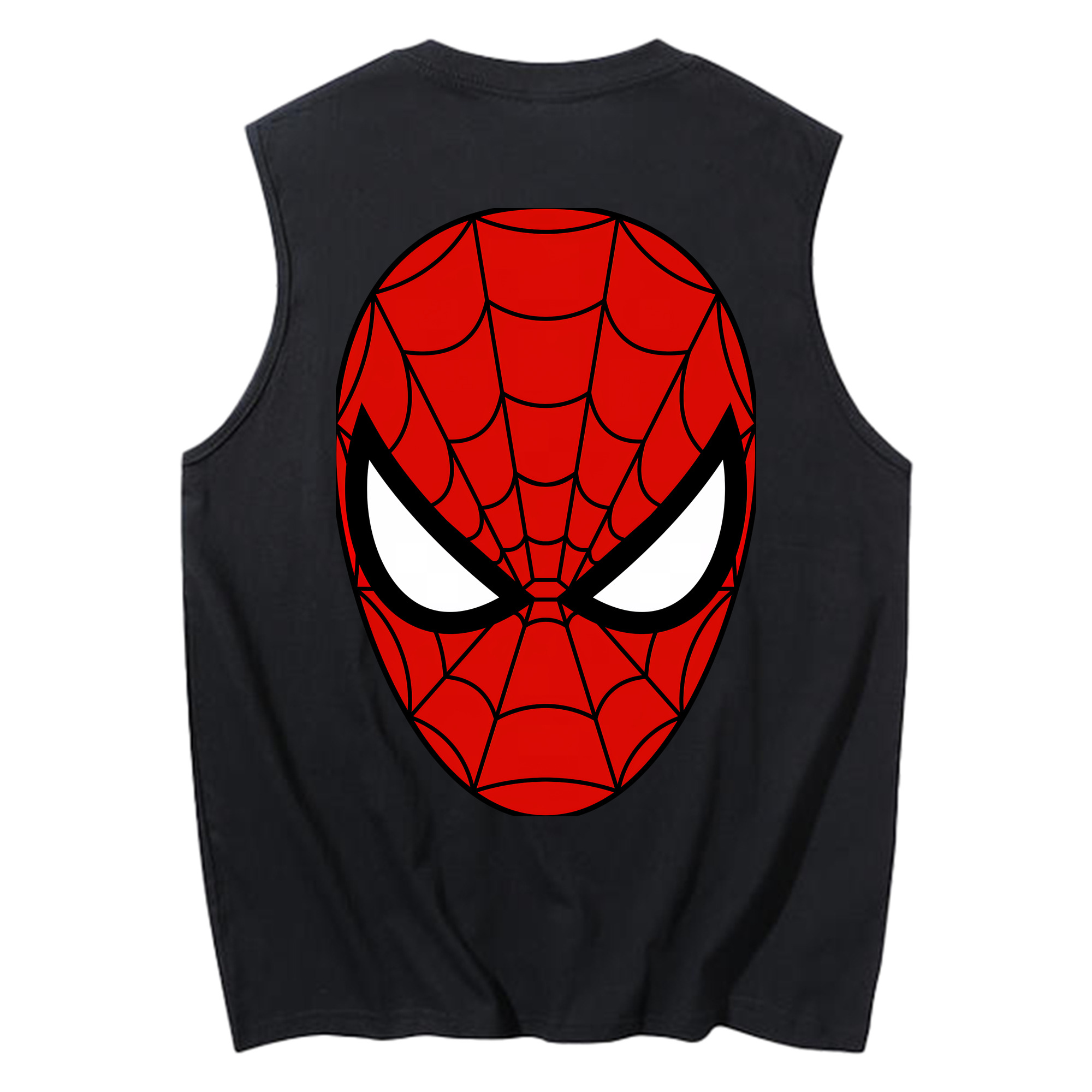 （画像用） Spider Man スパイダーマン コットン100％タンクトップ（背面プリント）