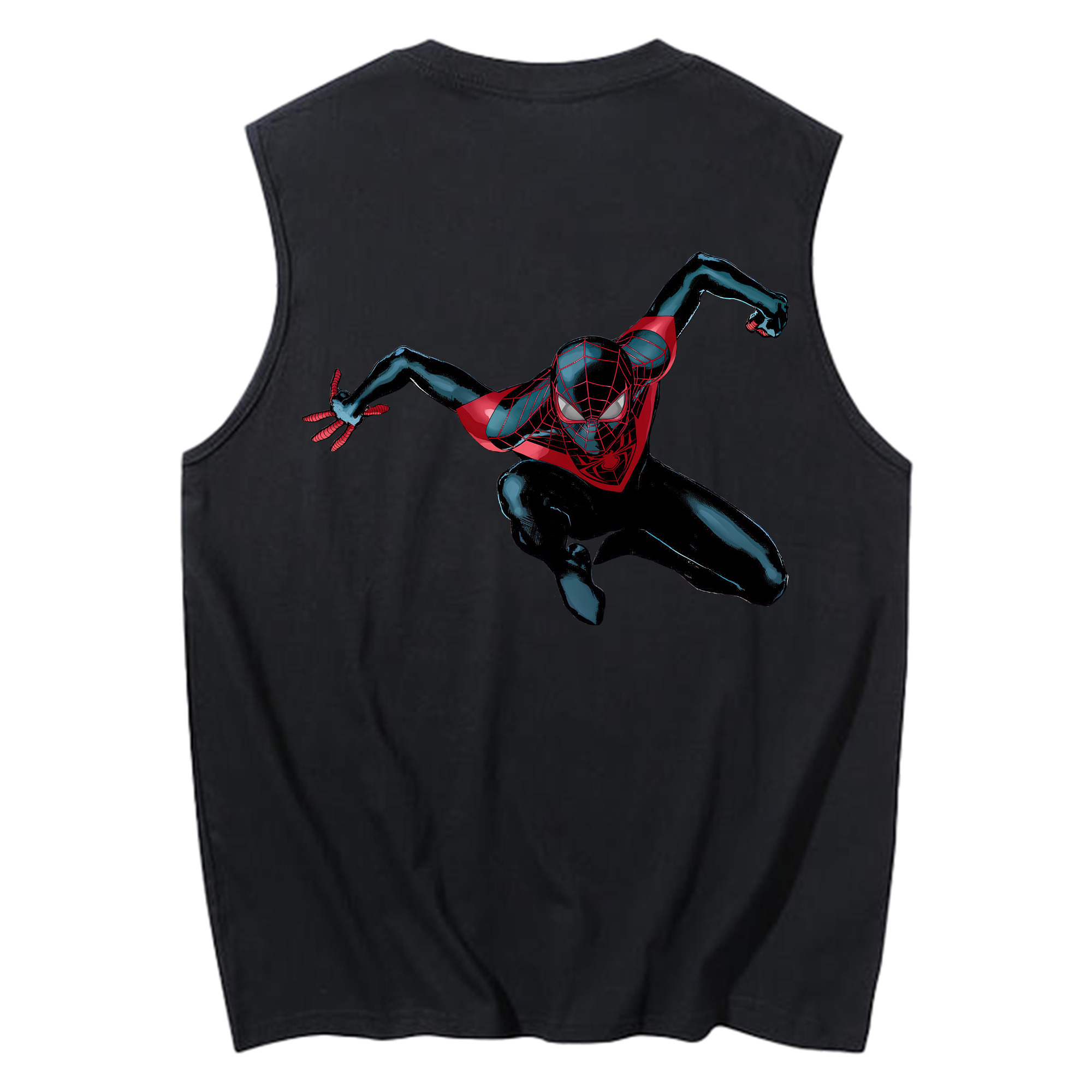 （画像用） Spider Man スパイダーマン コットン100％タンクトップ（背面プリント）
