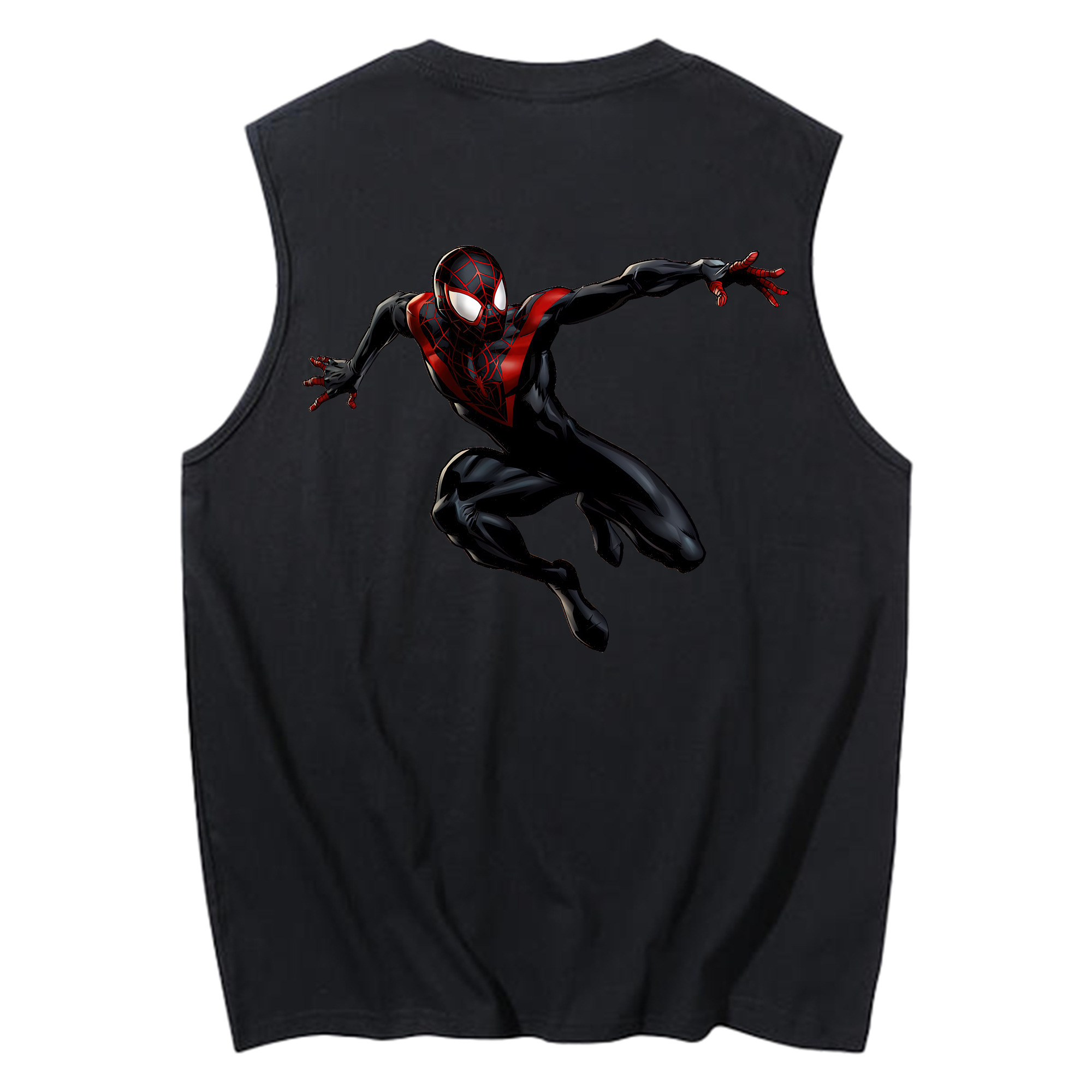 （画像用） Spider Man スパイダーマン コットン100％タンクトップ（背面プリント）