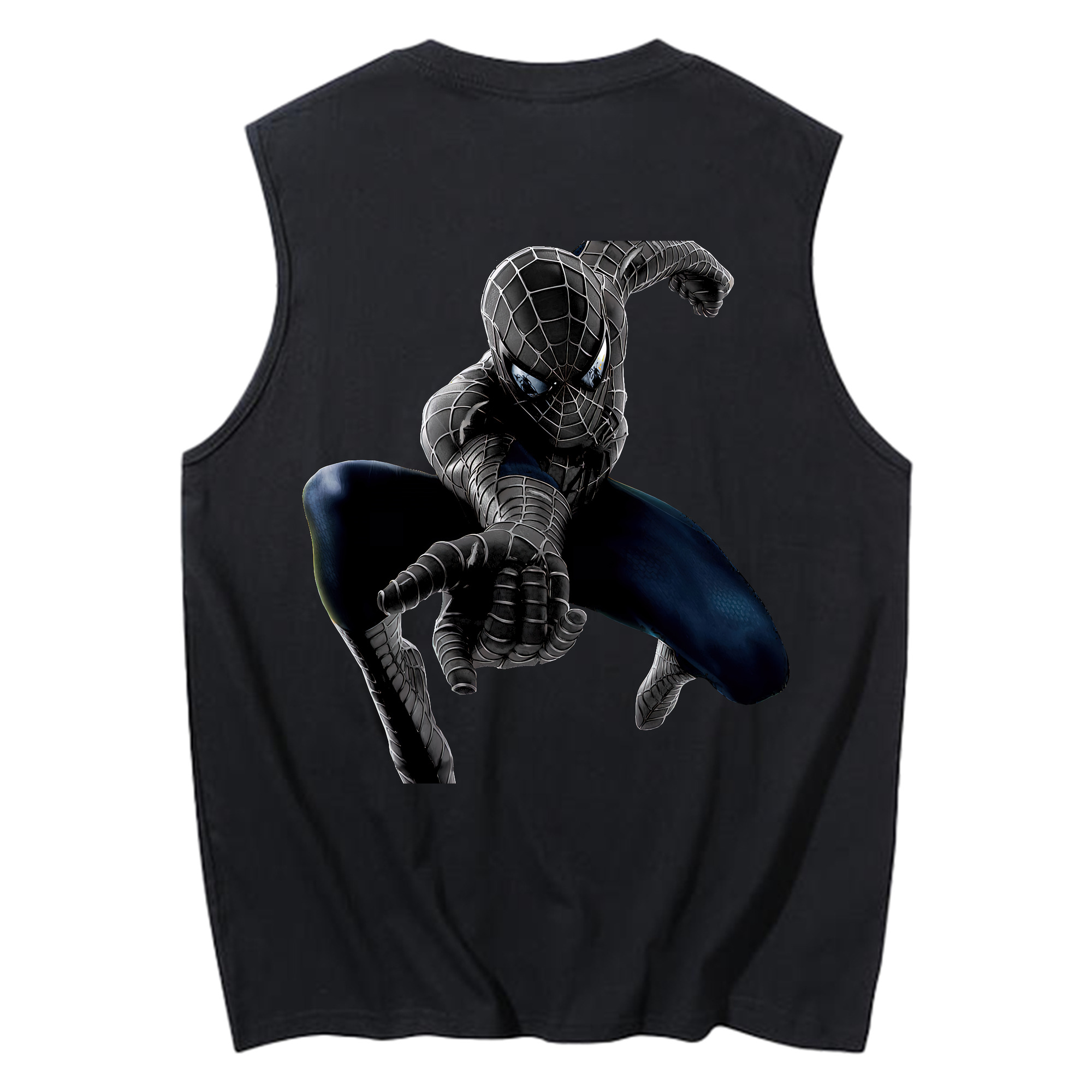 （画像用） Spider Man スパイダーマン コットン100％タンクトップ（背面プリント）