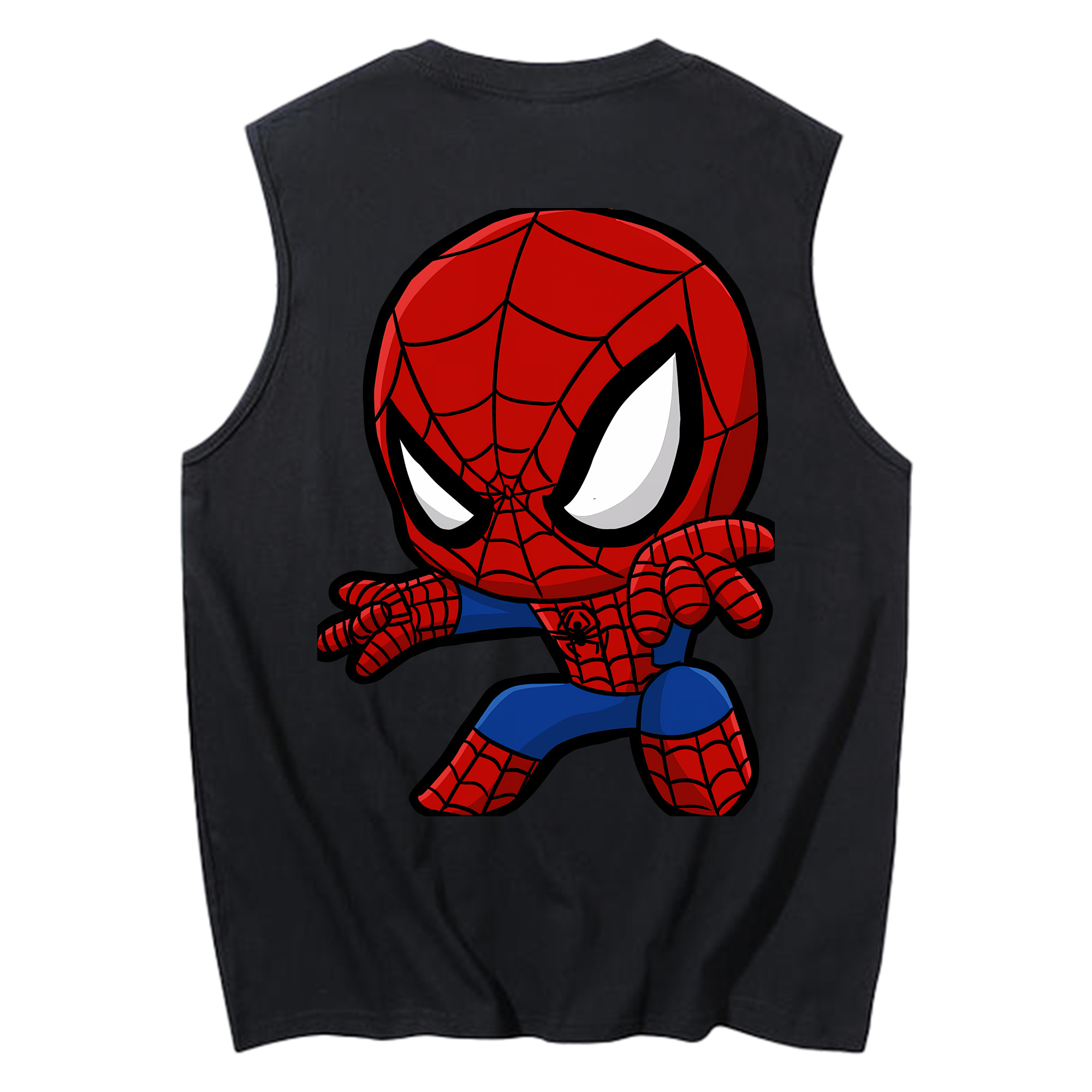 Spider Man スパイダーマン コットン100％タンクトップ（背面プリント）