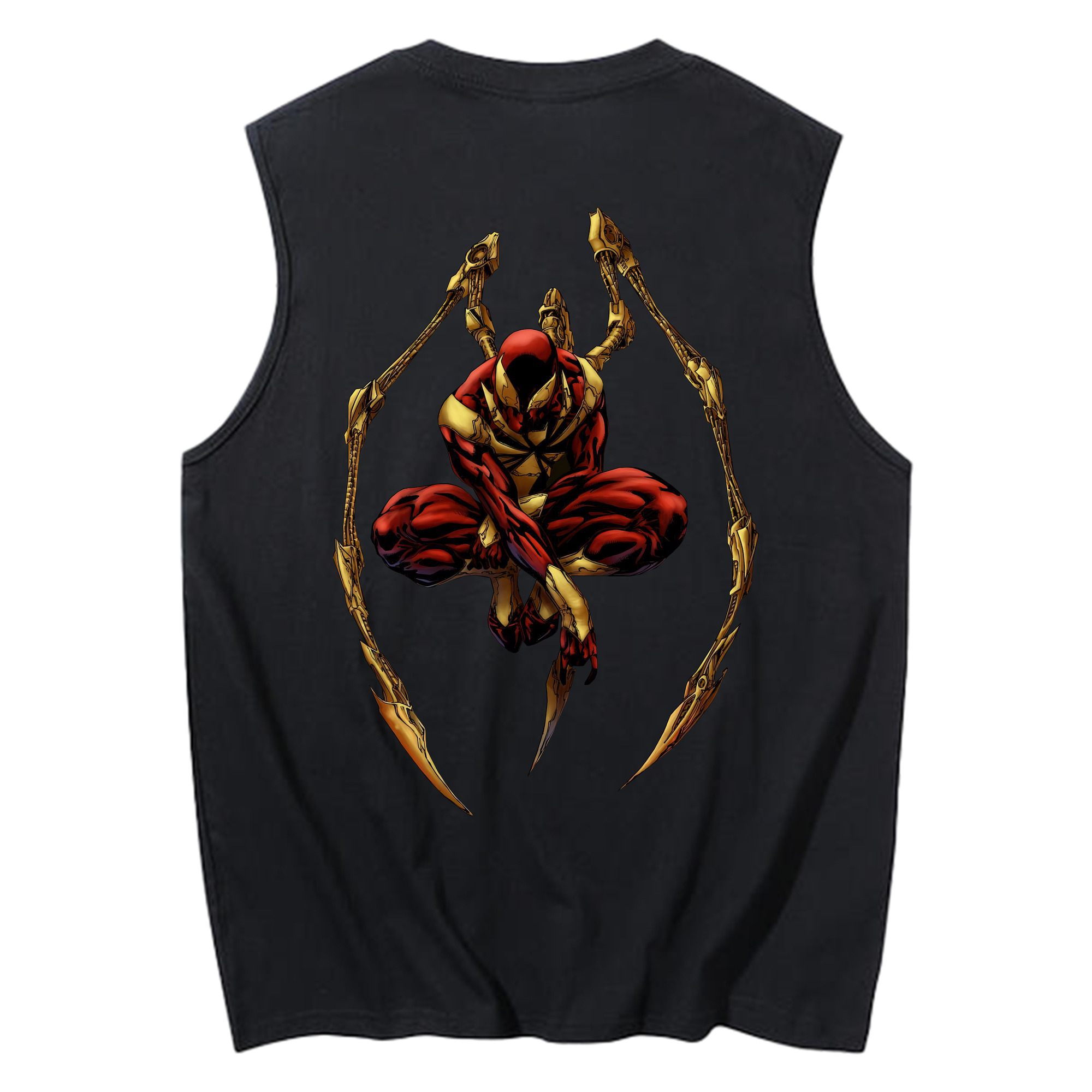 （画像用） Spider Man スパイダーマン コットン100％タンクトップ（背面プリント）