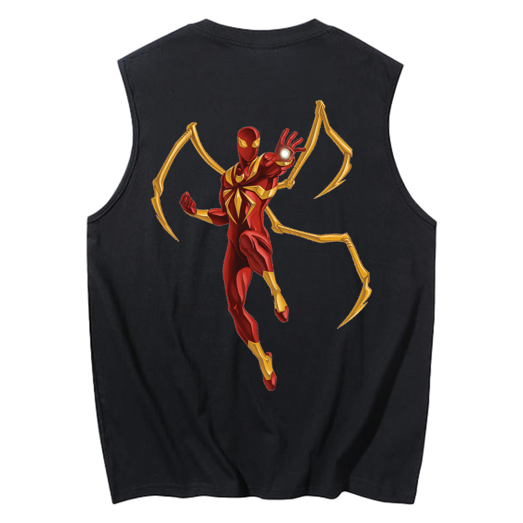 （画像用） Spider Man スパイダーマン コットン100％タンクトップ（背面プリント）