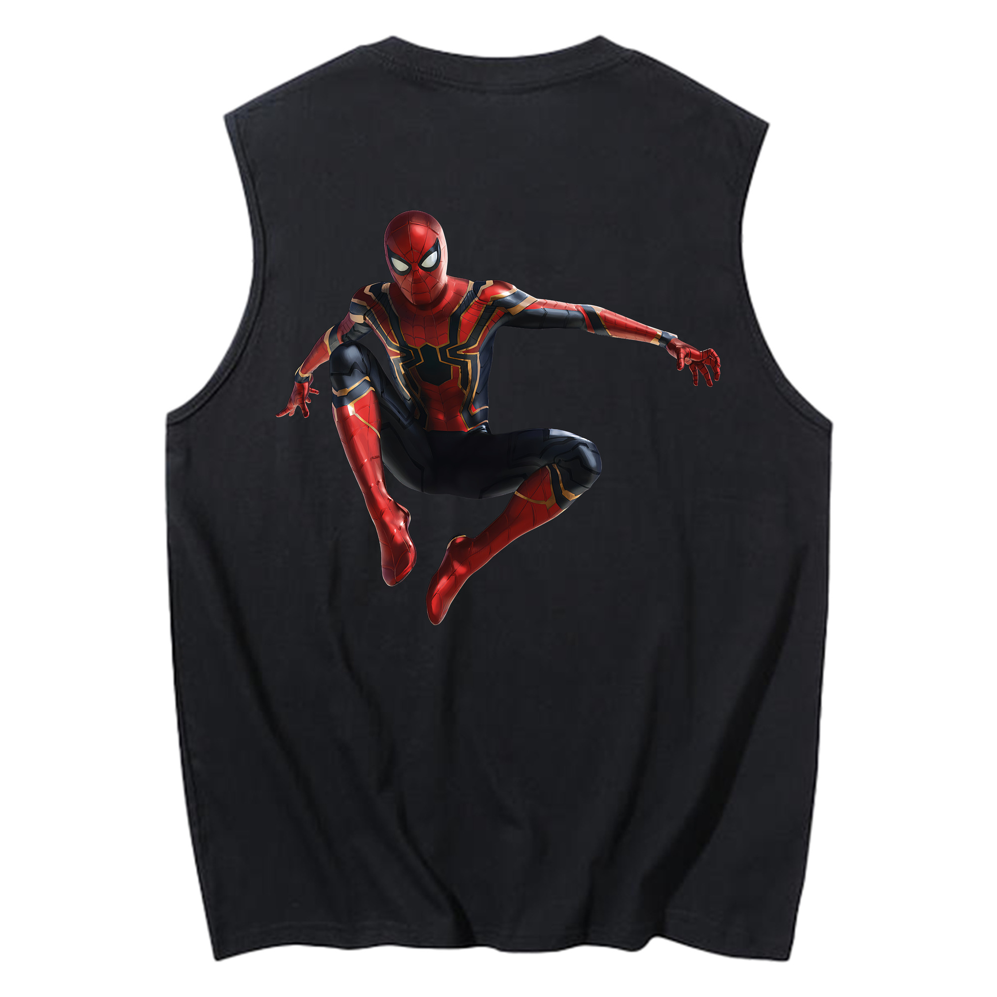 Spider Man スパイダーマン コットン100％タンクトップ（背面プリント）