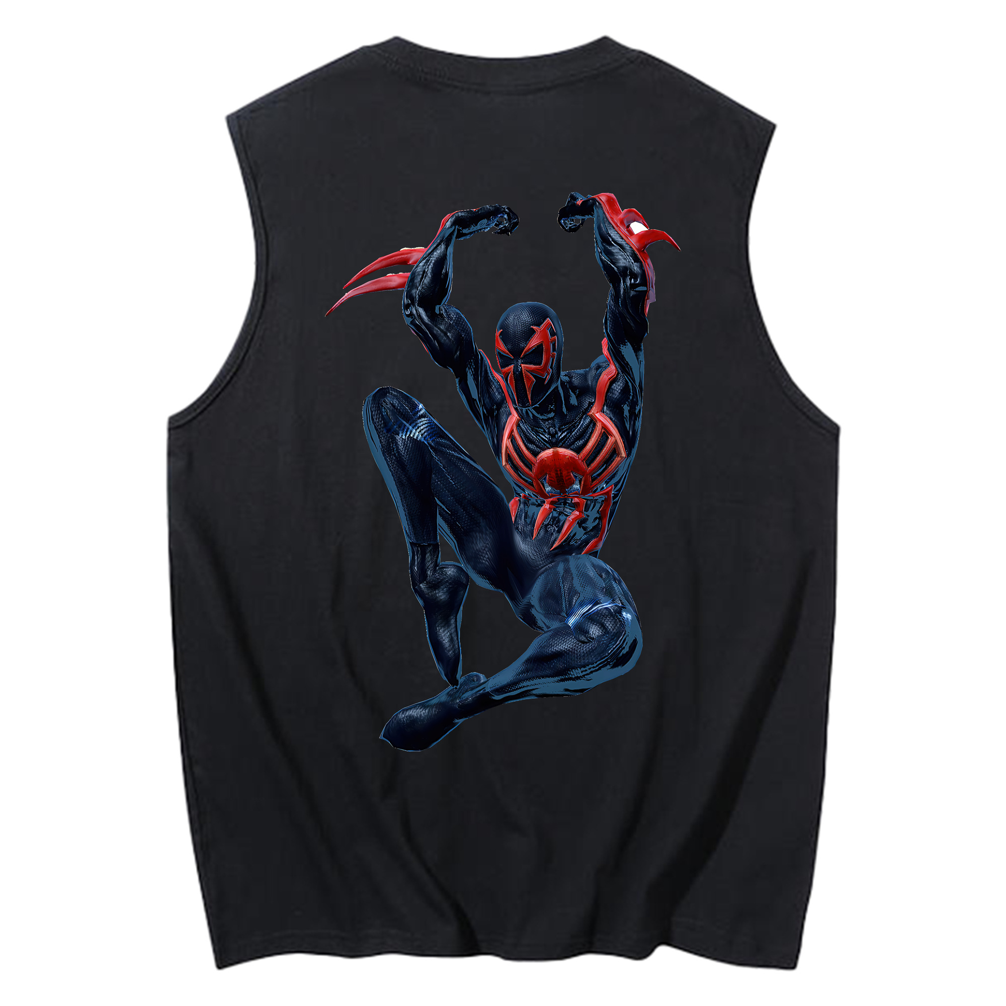 （画像用） Spider Man スパイダーマン コットン100％タンクトップ（背面プリント）