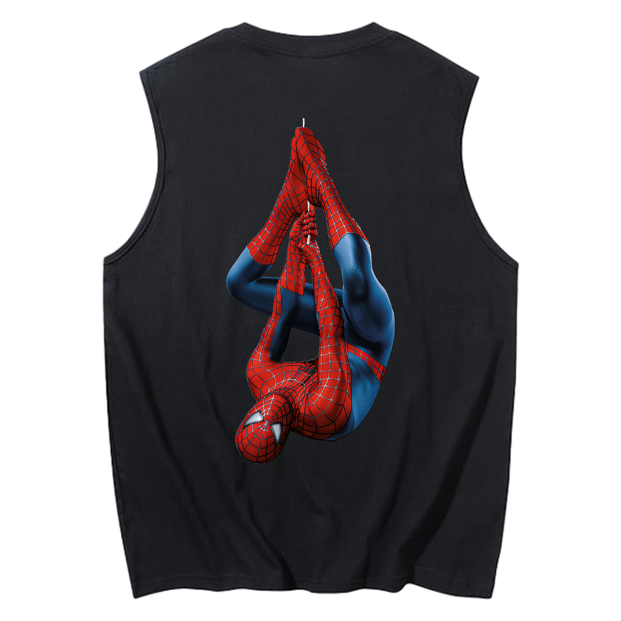 （画像用） Spider Man スパイダーマン コットン100％タンクトップ（背面プリント）