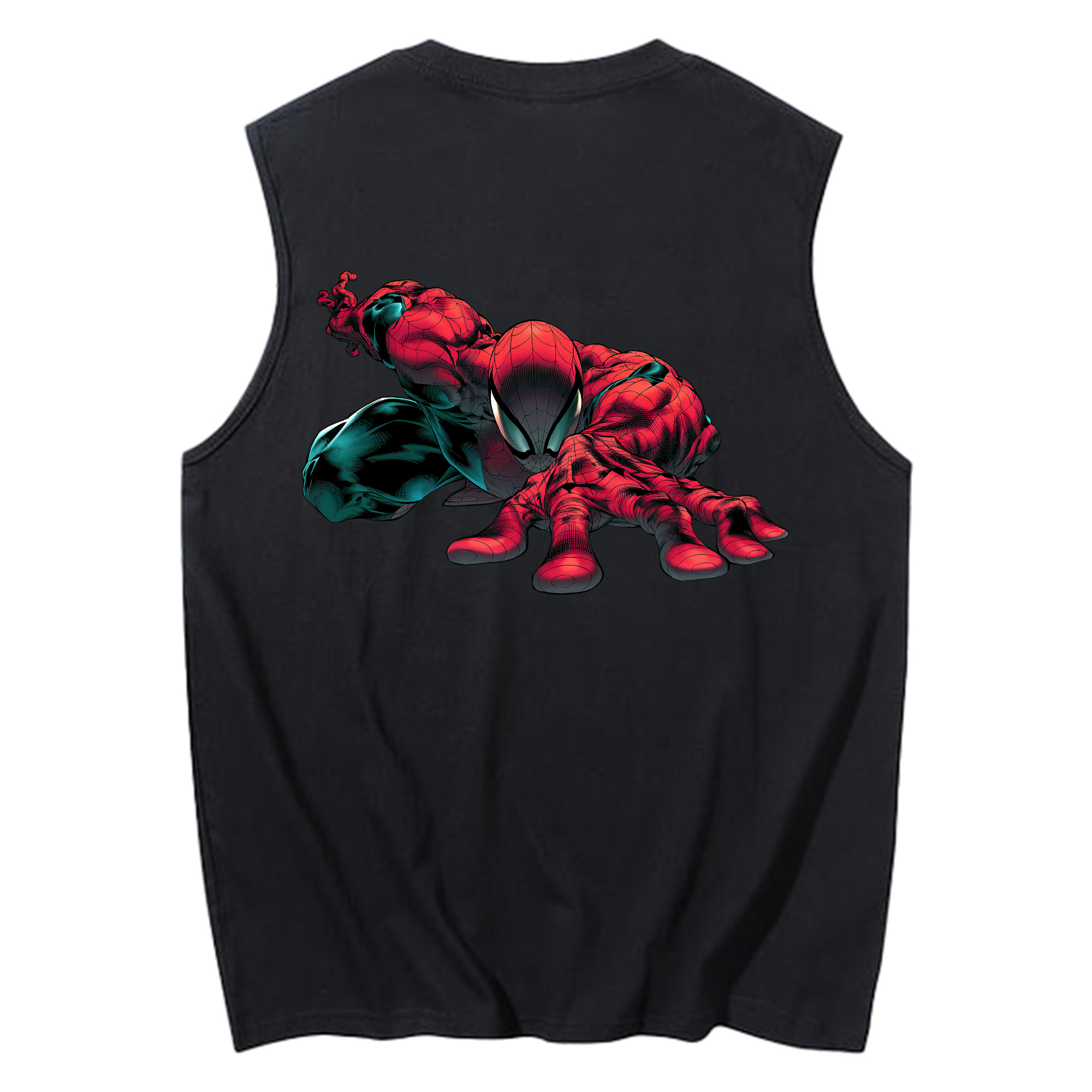（画像用） Spider Man スパイダーマン コットン100％タンクトップ（背面プリント）
