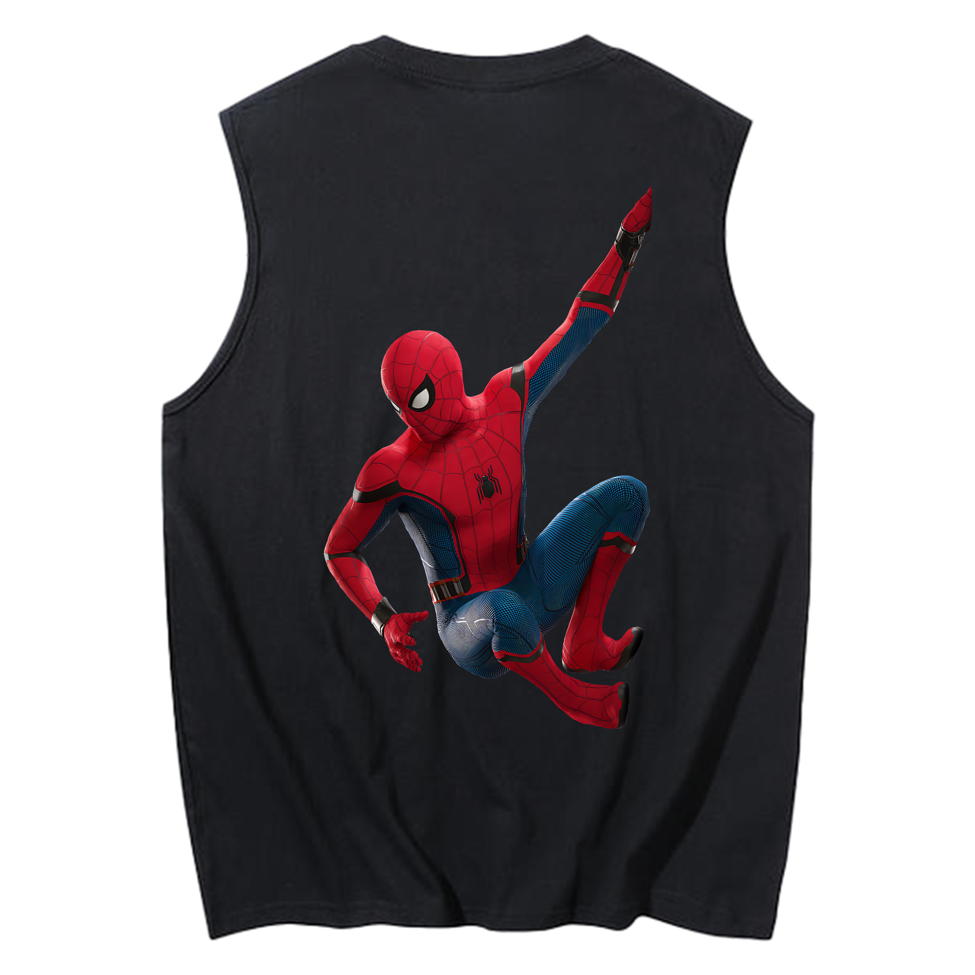 （画像用） Spider Man スパイダーマン コットン100％タンクトップ（背面プリント）