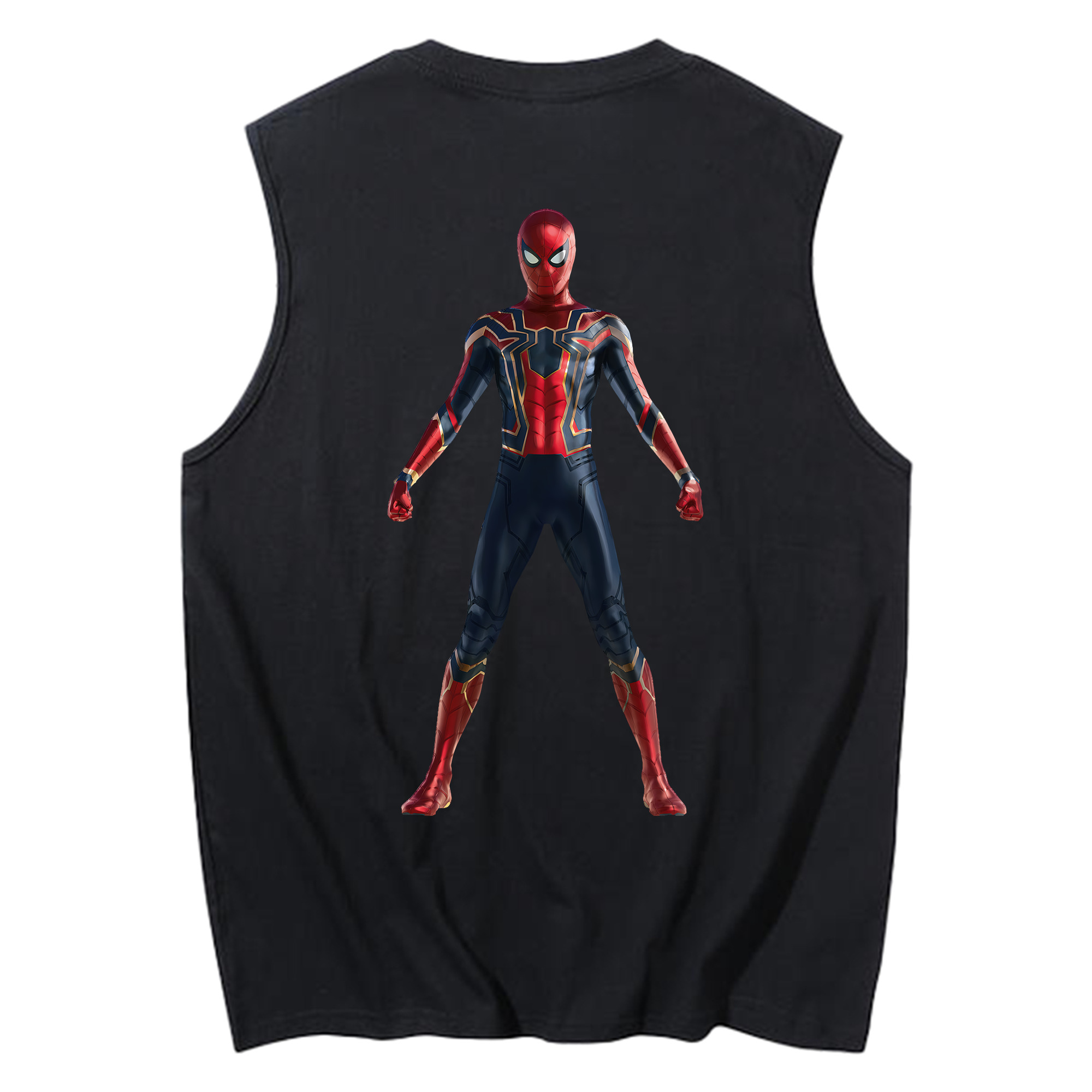 （画像用） Spider Man スパイダーマン コットン100％タンクトップ（背面プリント）