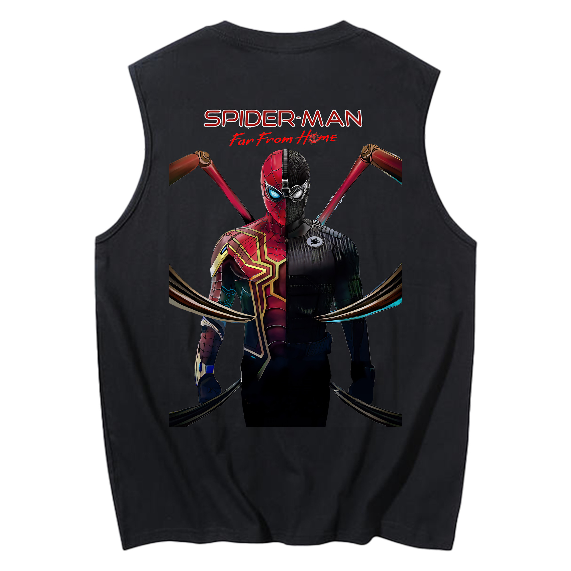 Spider Man スパイダーマン コットン100％タンクトップ（背面プリント）