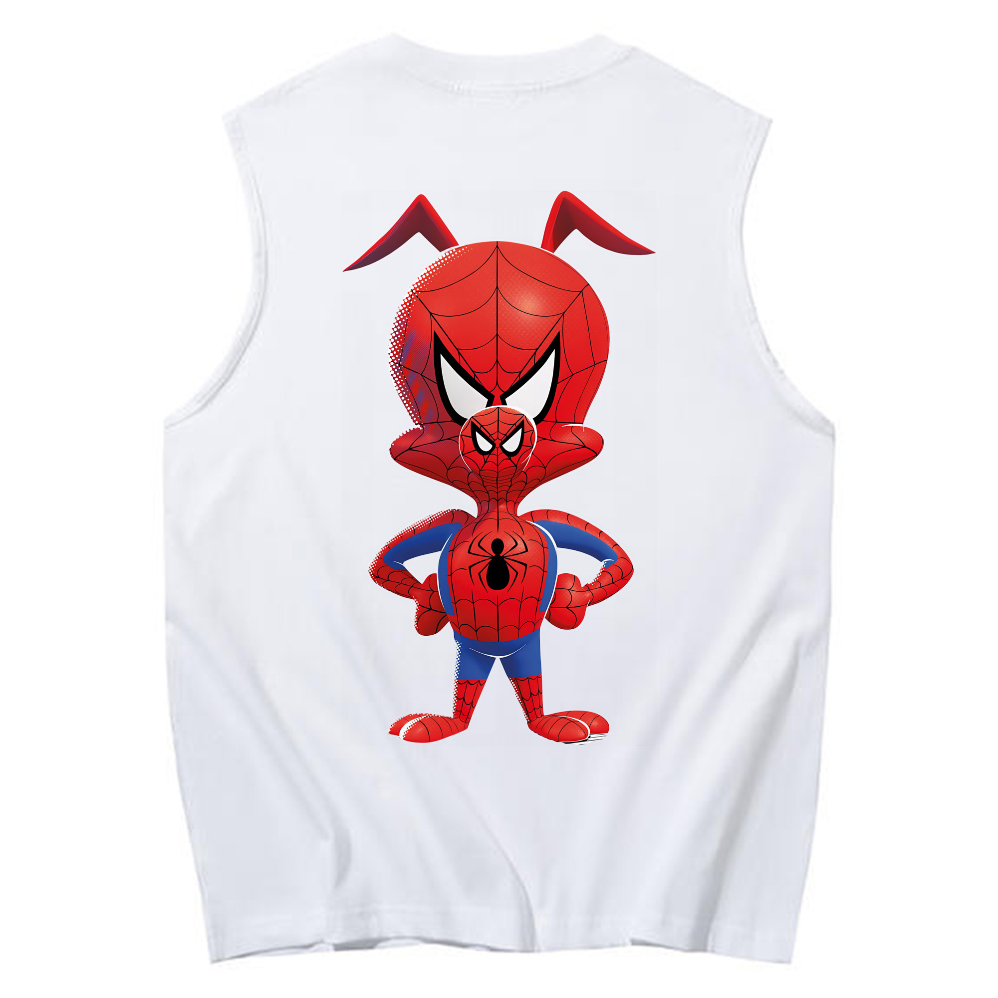（画像用） Spider Man スパイダーマン コットン100％タンクトップ（背面プリント）