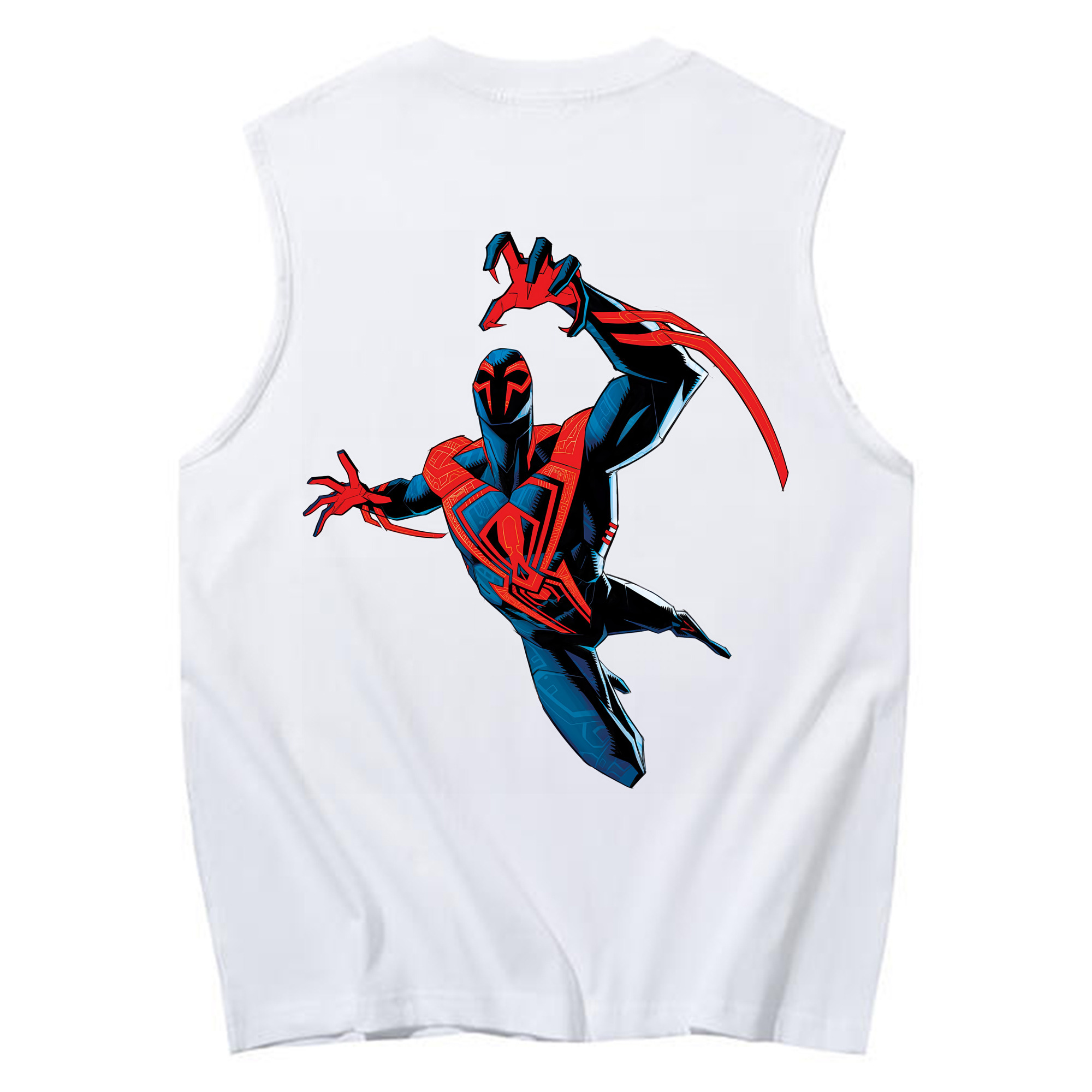 （画像用） Spider Man スパイダーマン コットン100％タンクトップ（背面プリント）