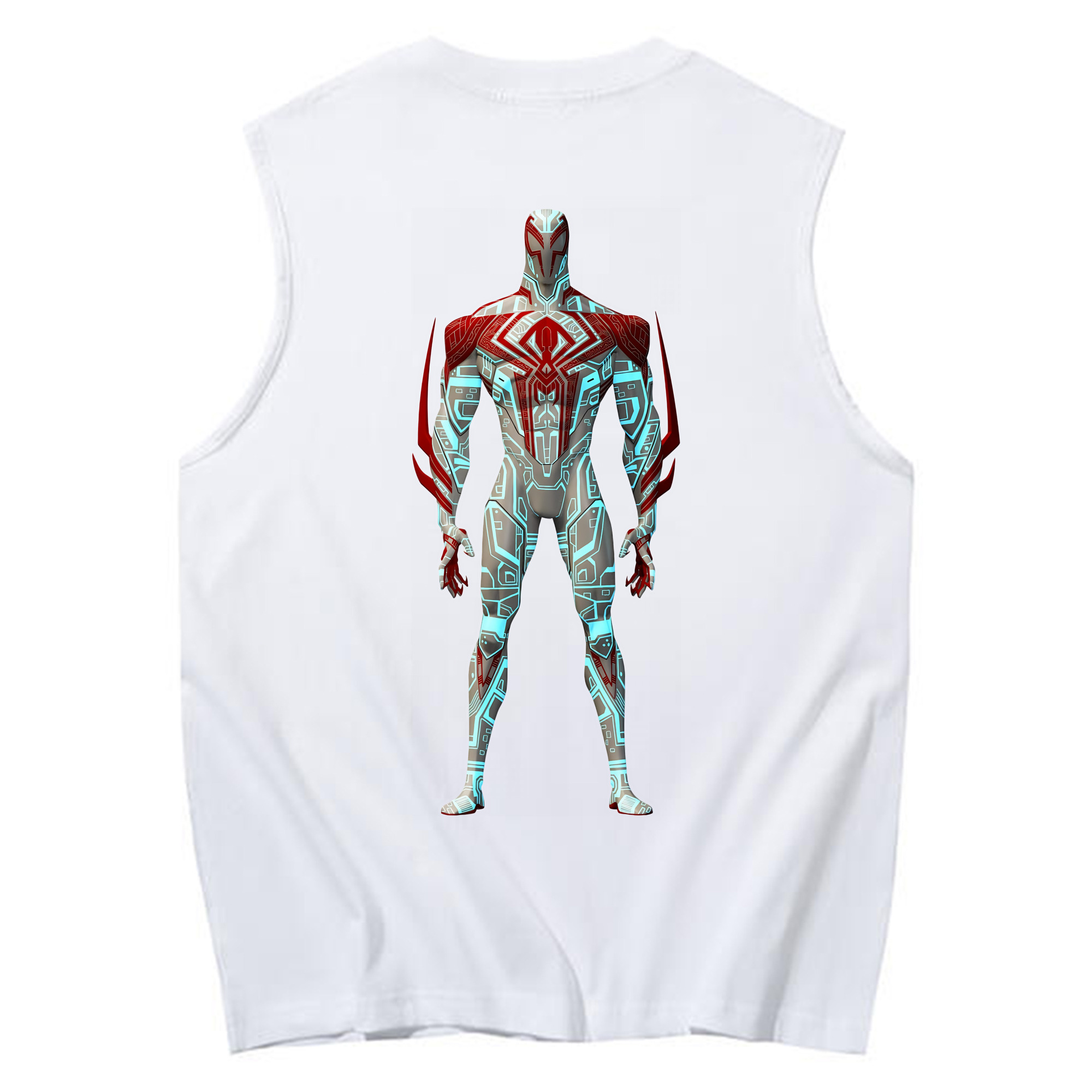 （画像用） Spider Man スパイダーマン コットン100％タンクトップ（背面プリント）