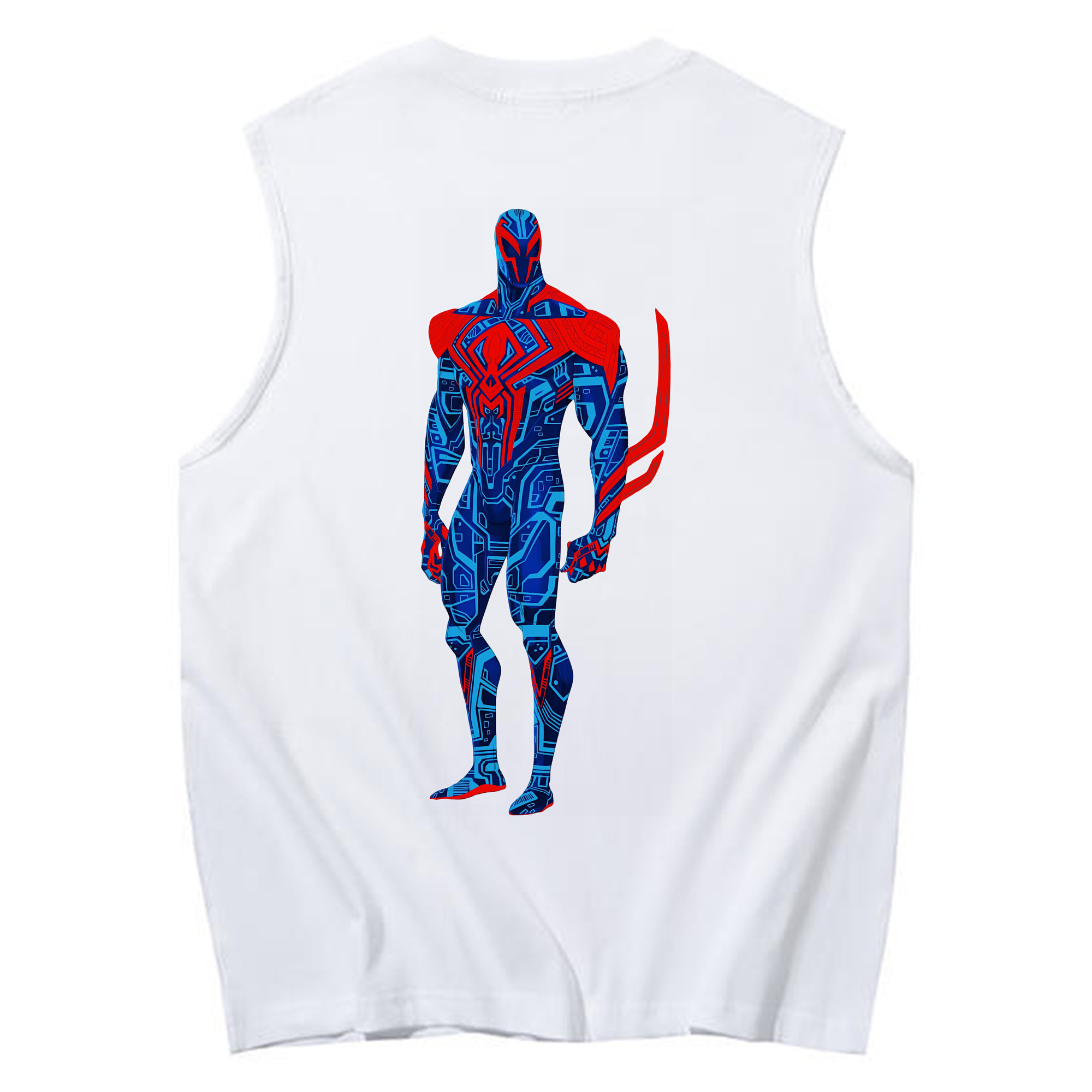 （画像用） Spider Man スパイダーマン コットン100％タンクトップ（背面プリント）