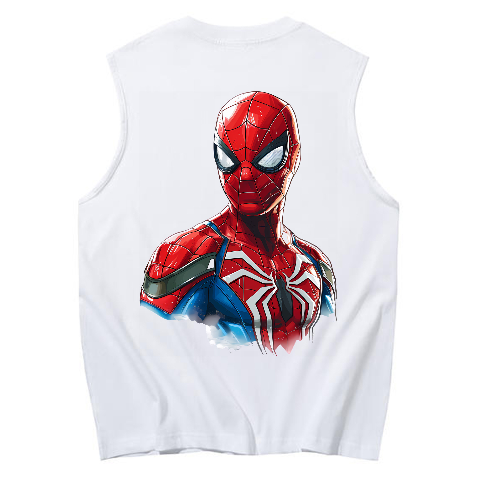 （画像用） Spider Man スパイダーマン コットン100％タンクトップ（背面プリント）