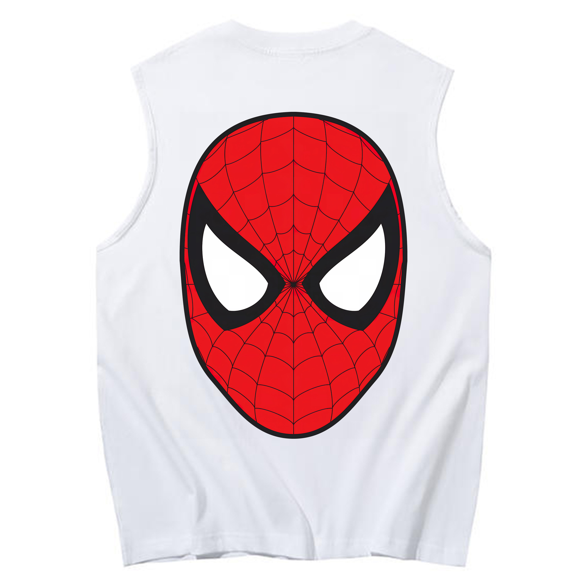 （画像用） Spider Man スパイダーマン コットン100％タンクトップ（背面プリント）