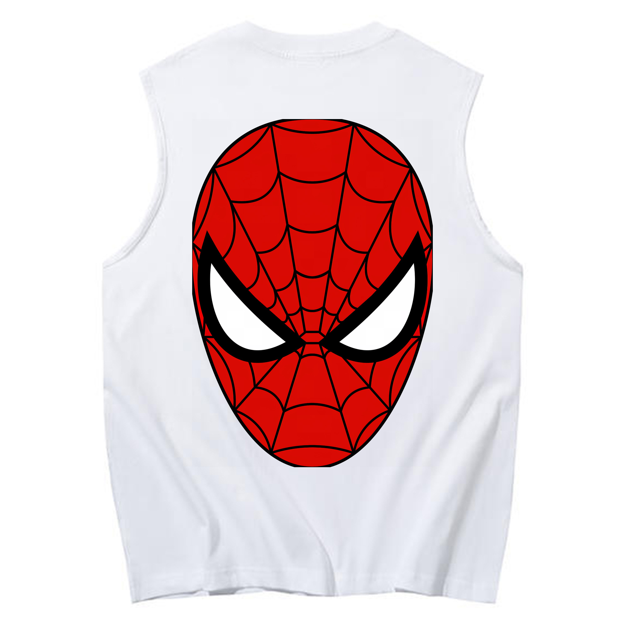 （画像用） Spider Man スパイダーマン コットン100％タンクトップ（背面プリント）