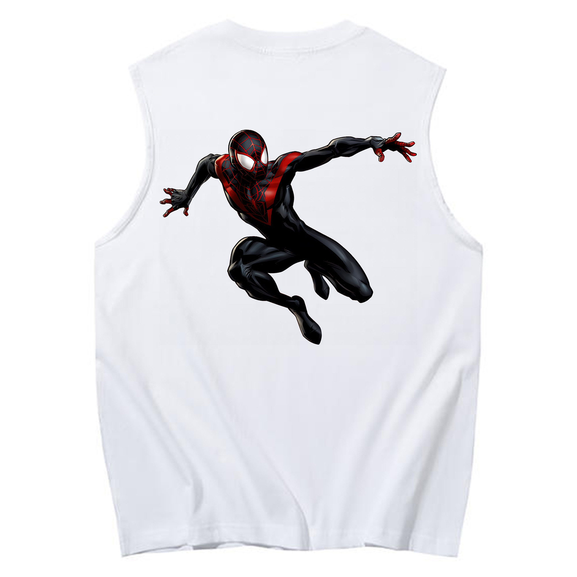 （画像用） Spider Man スパイダーマン コットン100％タンクトップ（背面プリント）