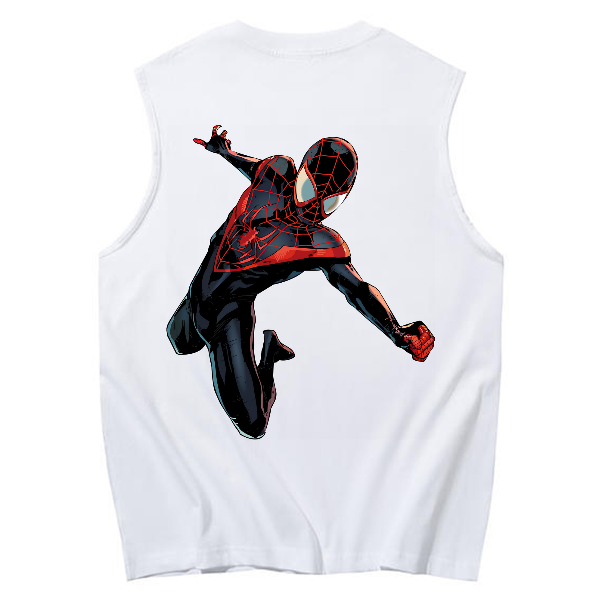 （画像用） Spider Man スパイダーマン コットン100％タンクトップ（背面プリント）