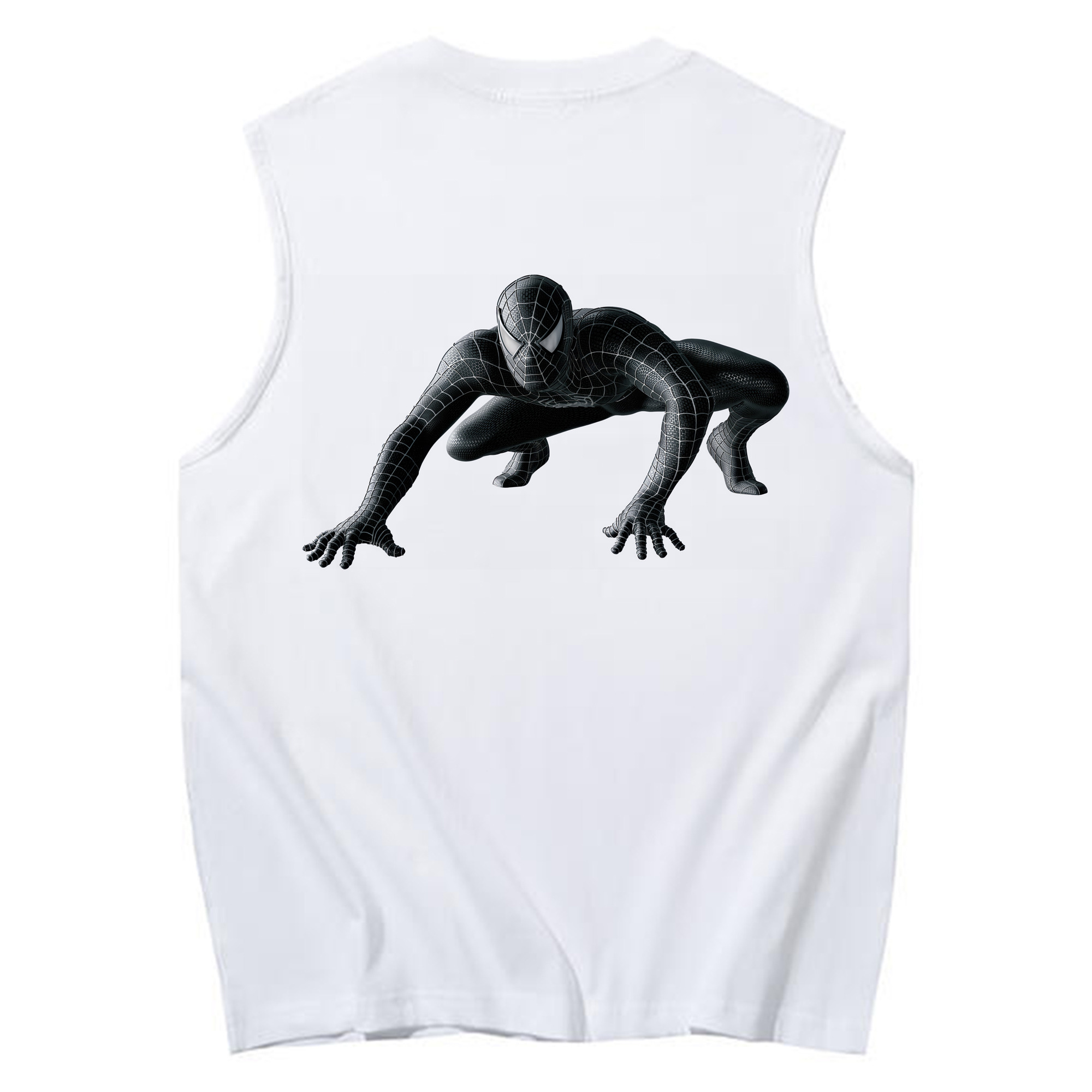 （画像用） Spider Man スパイダーマン コットン100％タンクトップ（背面プリント）