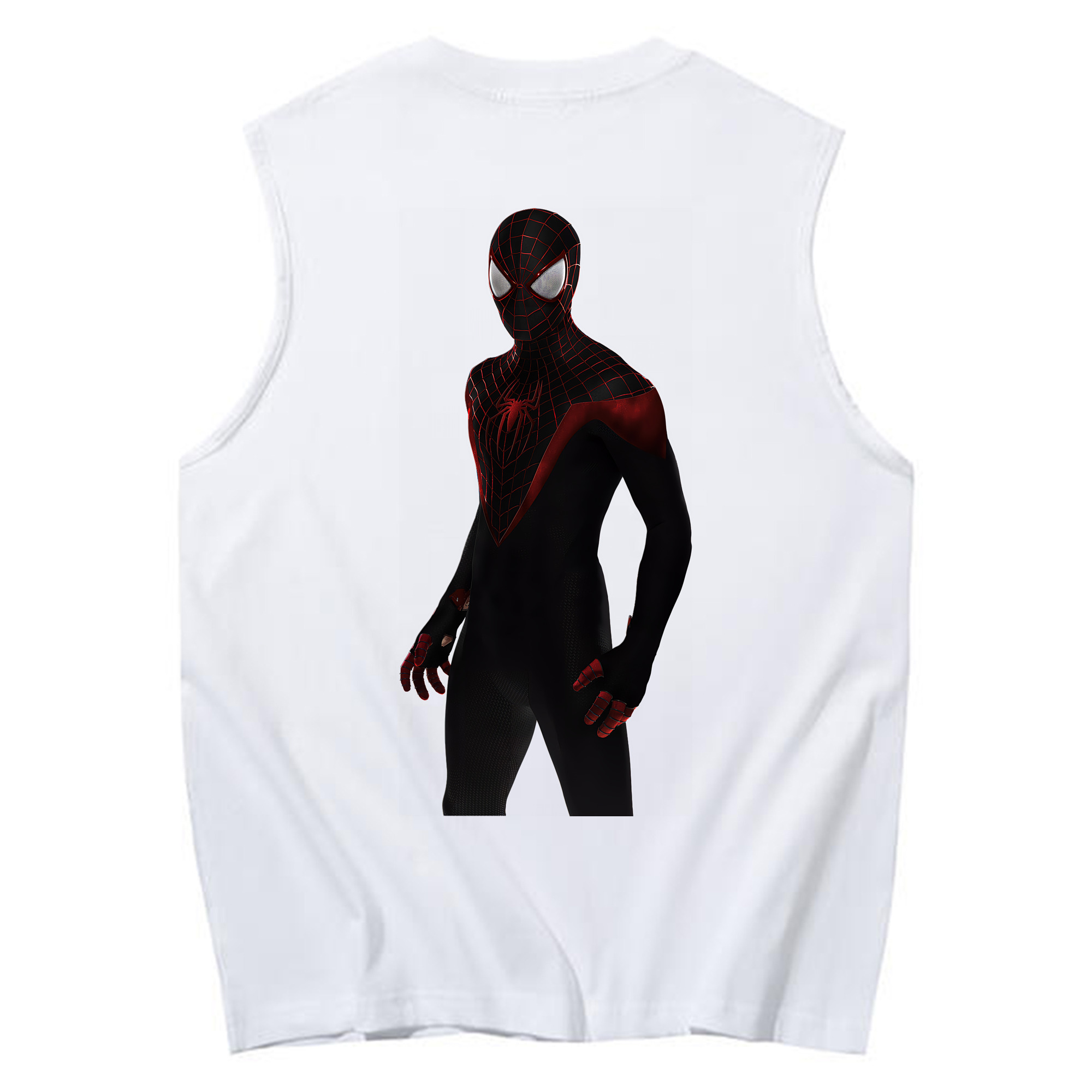 （画像用） Spider Man スパイダーマン コットン100％タンクトップ（背面プリント）