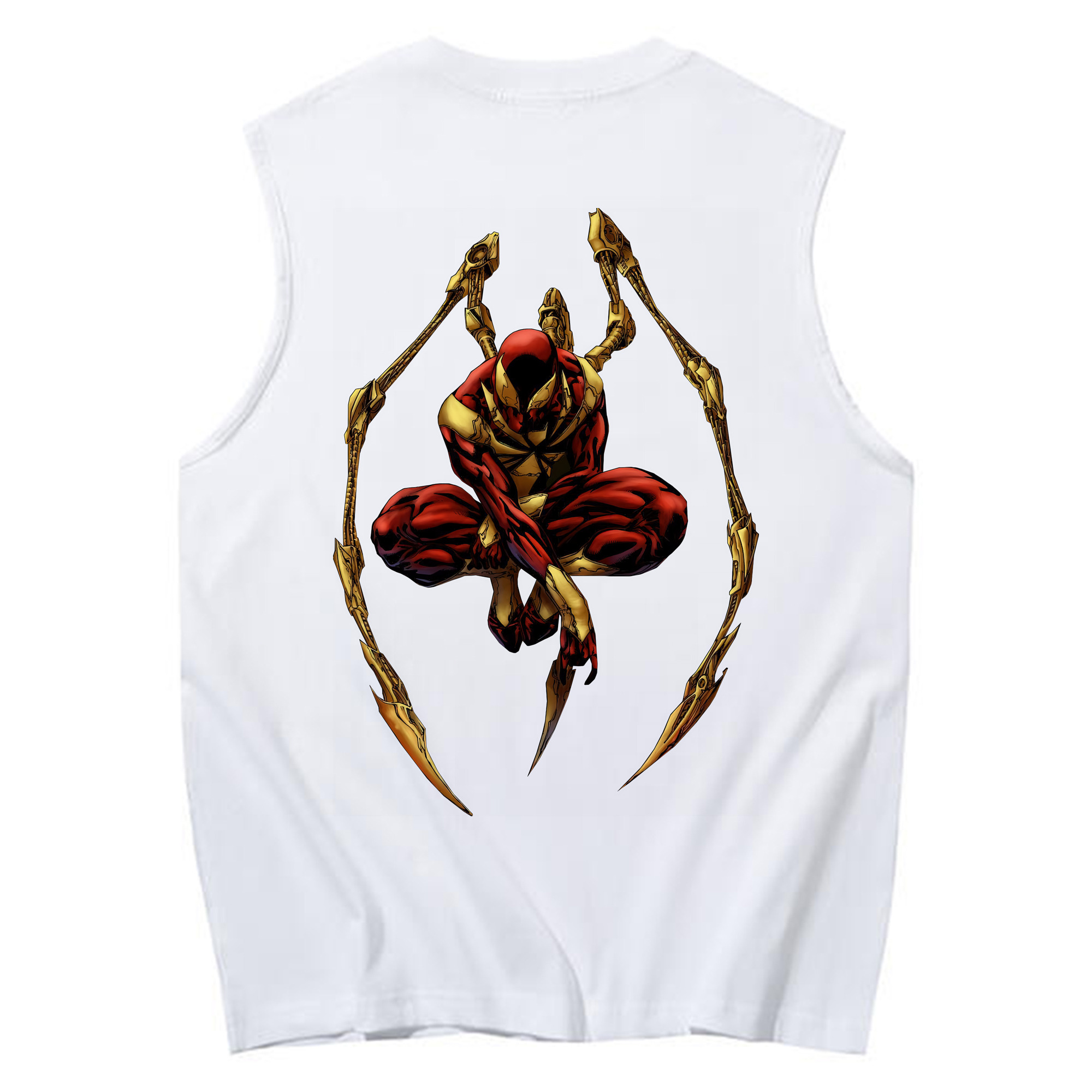 （画像用） Spider Man スパイダーマン コットン100％タンクトップ（背面プリント）