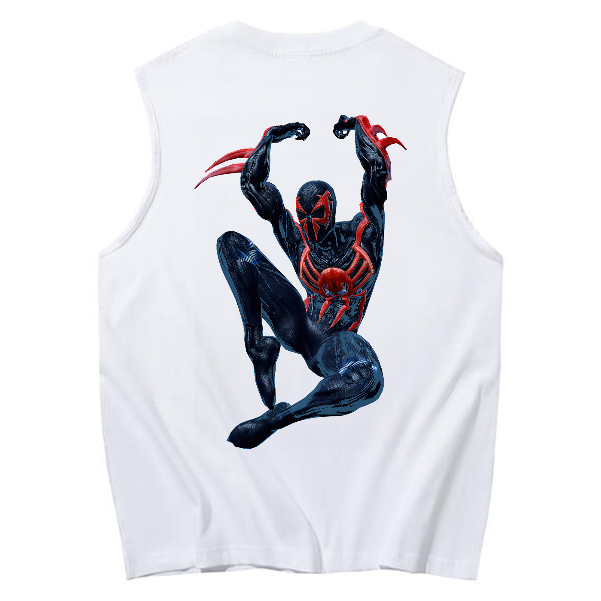 （画像用） Spider Man スパイダーマン コットン100％タンクトップ（背面プリント）