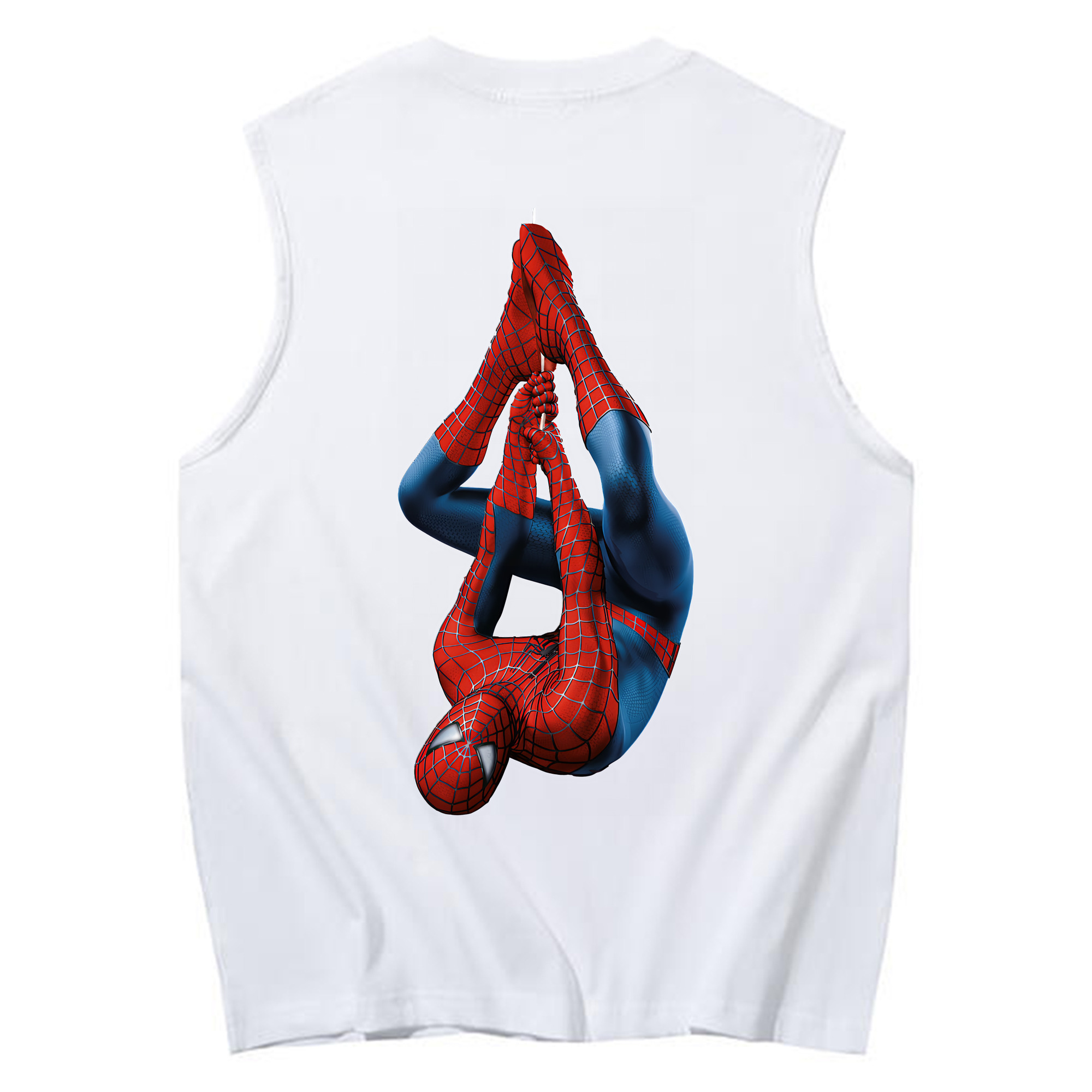 （画像用） Spider Man スパイダーマン コットン100％タンクトップ（背面プリント）