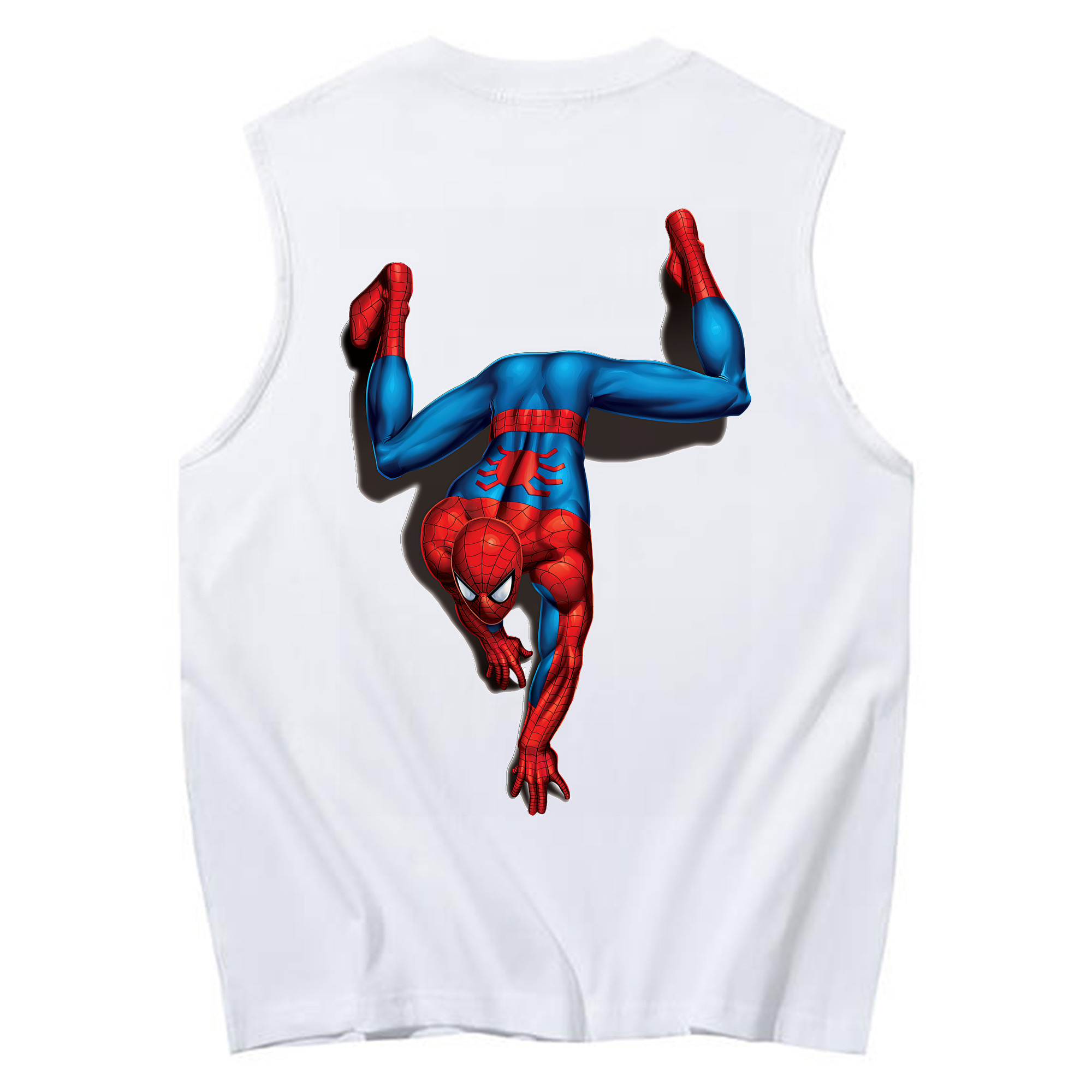 （画像用） Spider Man スパイダーマン コットン100％タンクトップ（背面プリント）