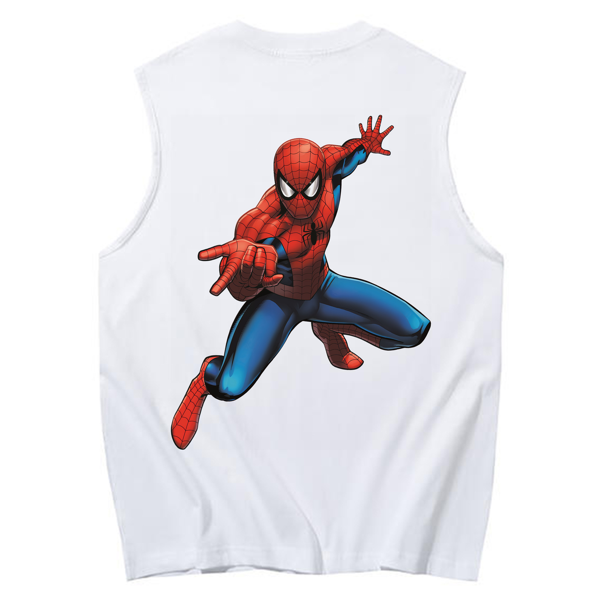 （画像用） Spider Man スパイダーマン コットン100％タンクトップ（背面プリント）