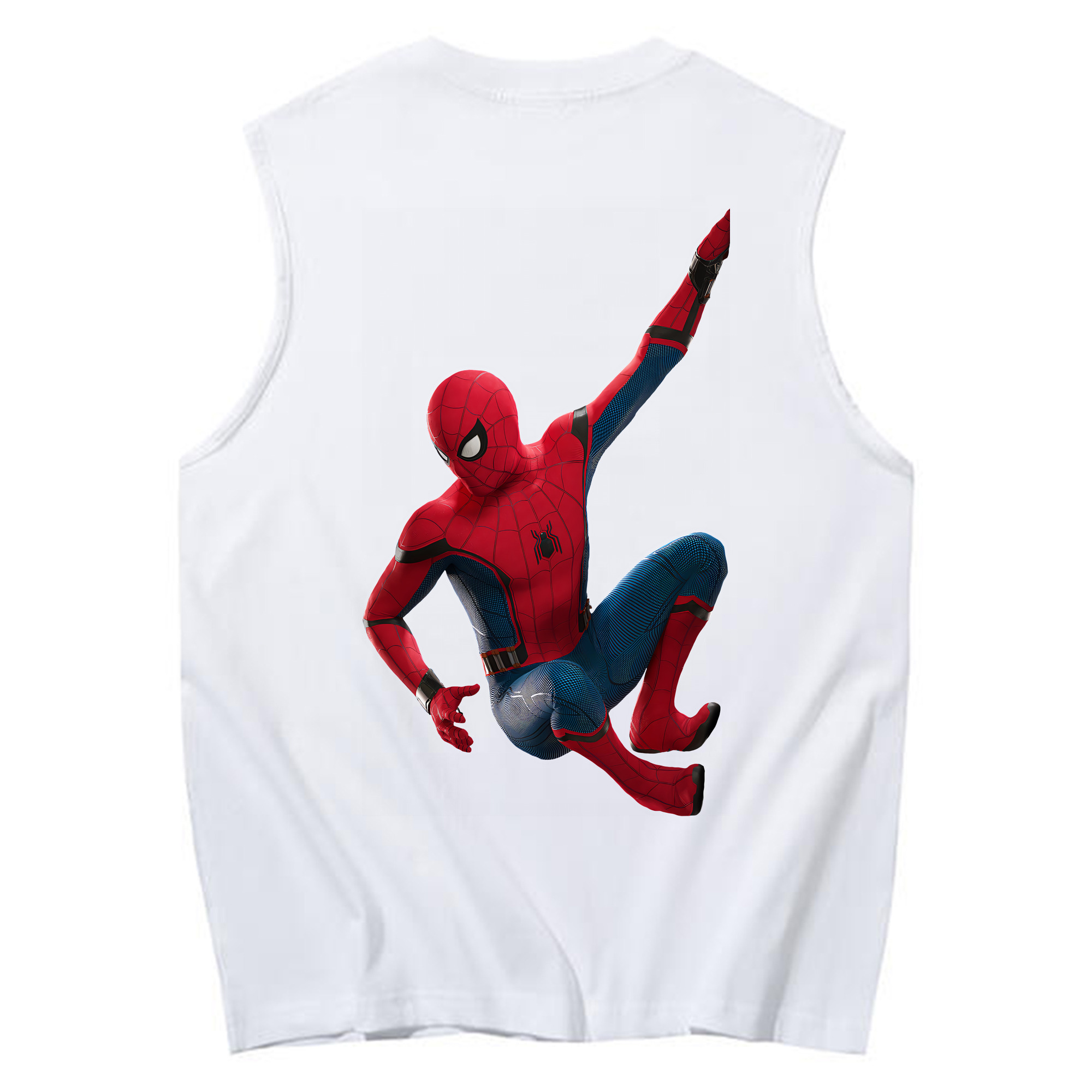 （画像用） Spider Man スパイダーマン コットン100％タンクトップ（背面プリント）