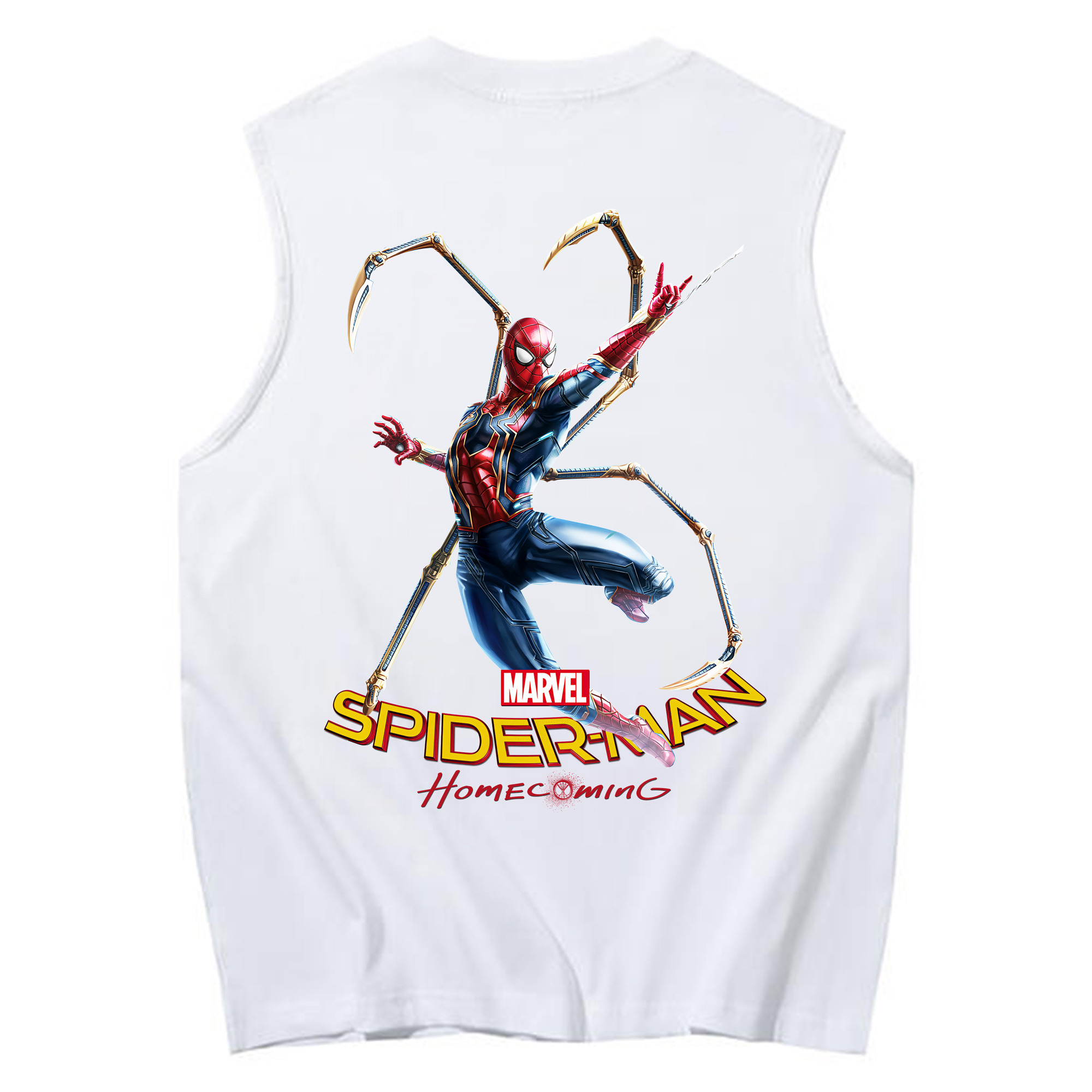 （画像用） Spider Man スパイダーマン コットン100％タンクトップ（背面プリント）