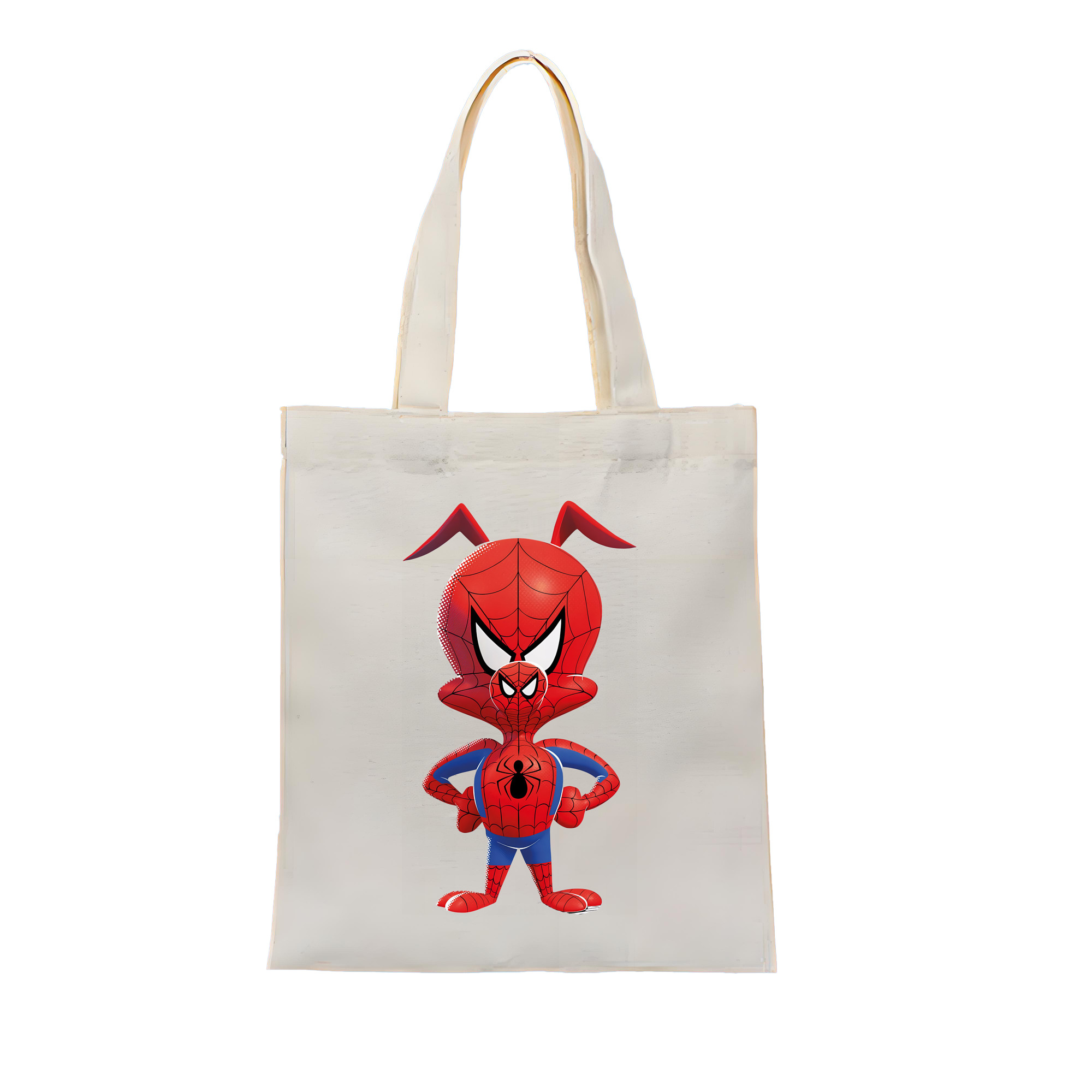 （画像用） Spider Man スパイダーマン 縦型キャンバス生地手提げバッグ　トートバッグ