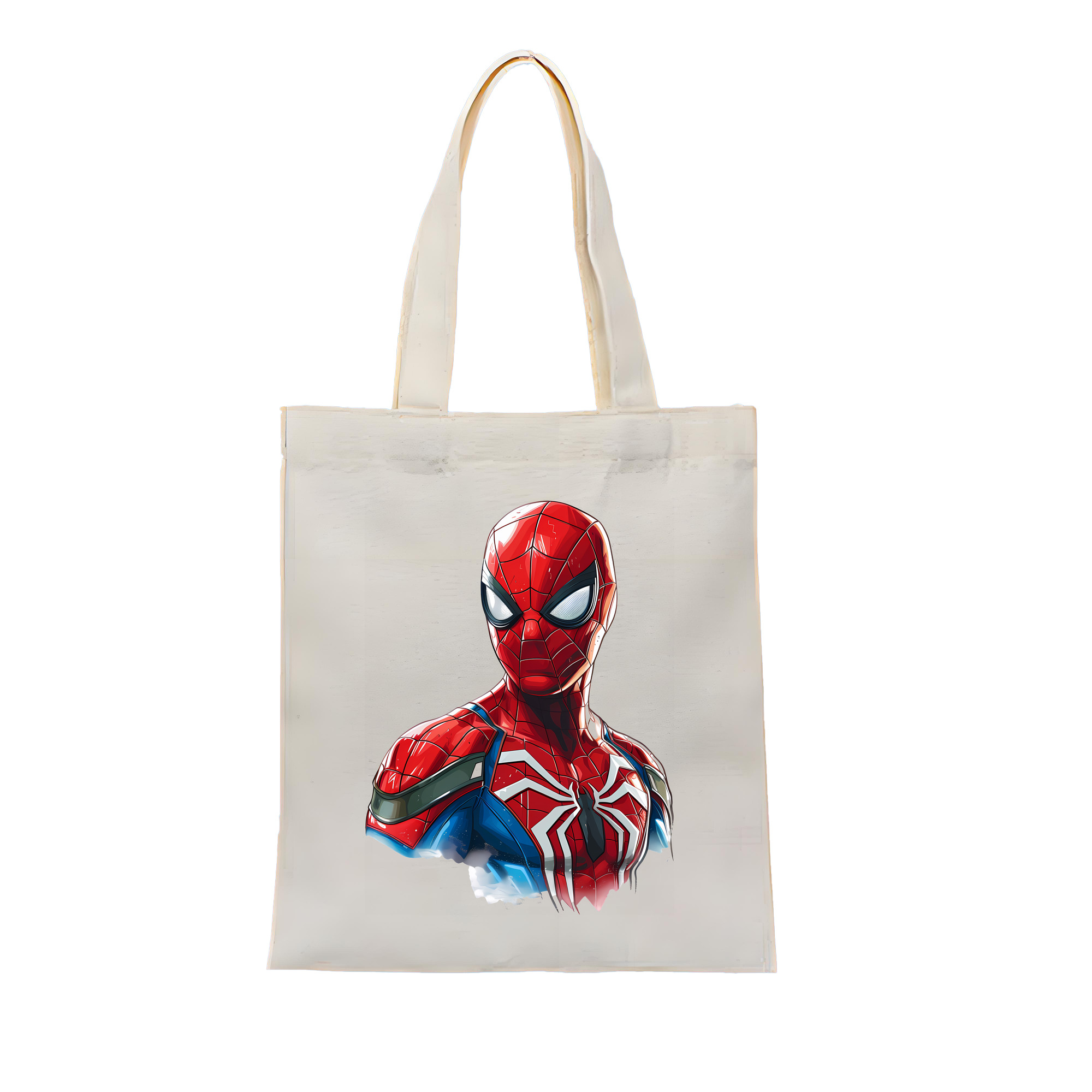 （画像用） Spider Man スパイダーマン 縦型キャンバス生地手提げバッグ　トートバッグ