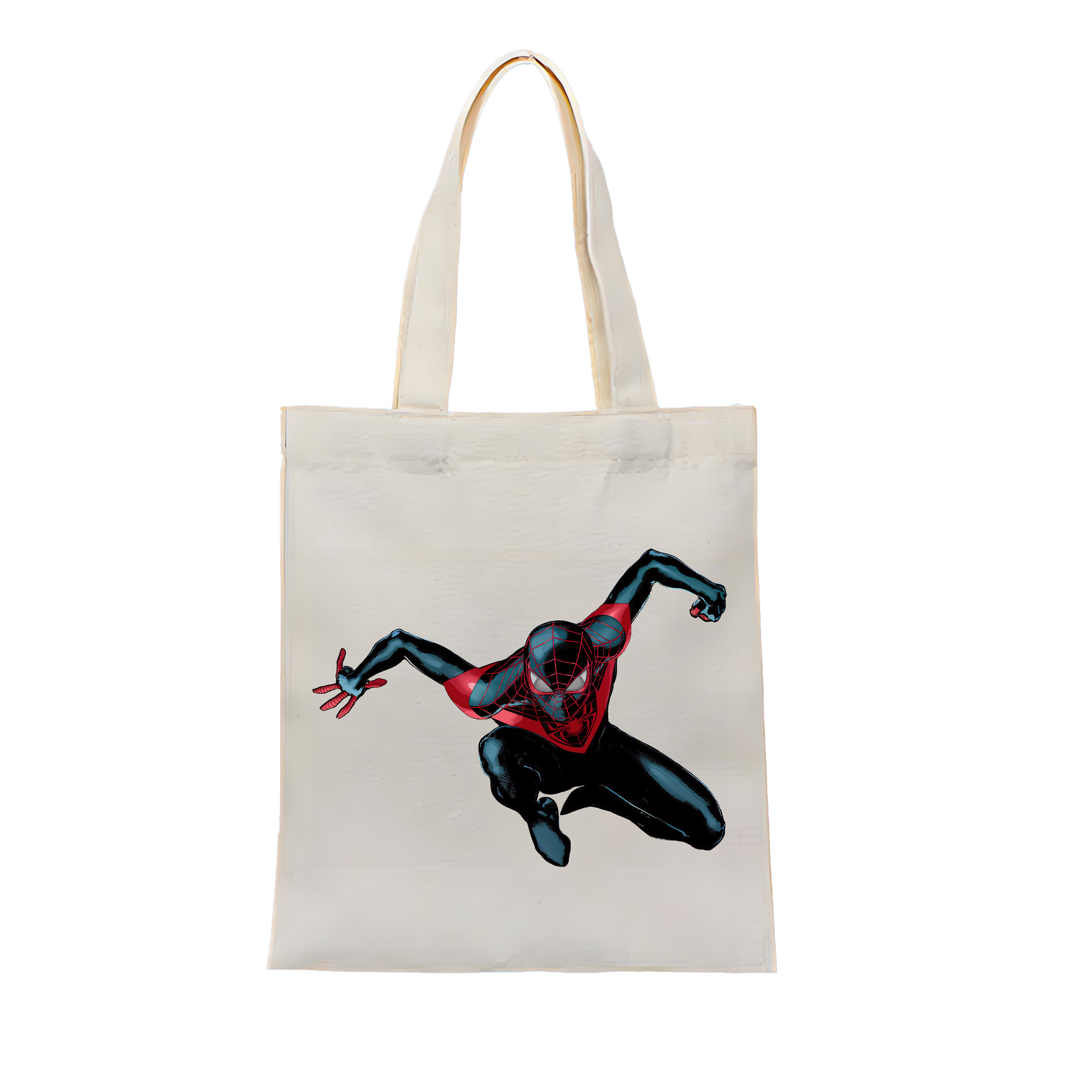 （画像用） Spider Man スパイダーマン 縦型キャンバス生地手提げバッグ　トートバッグ
