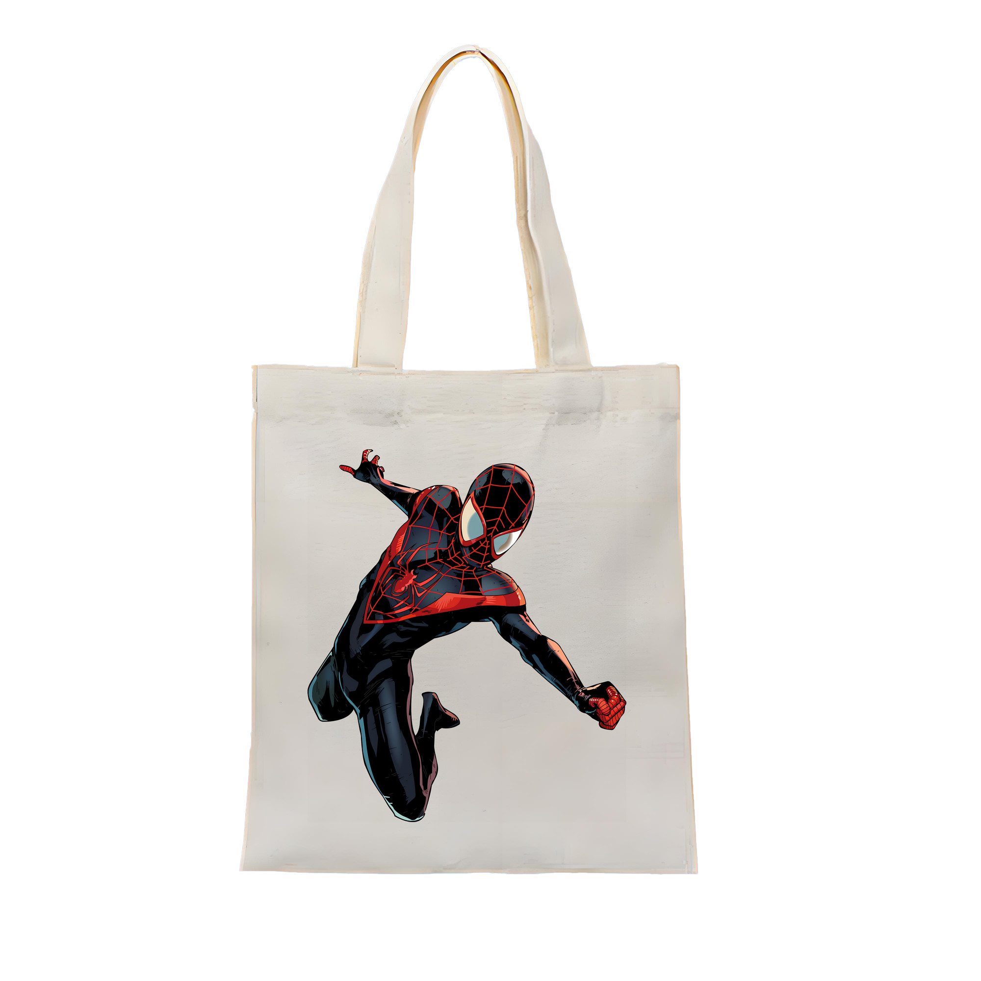 （画像用） Spider Man スパイダーマン 縦型キャンバス生地手提げバッグ　トートバッグ
