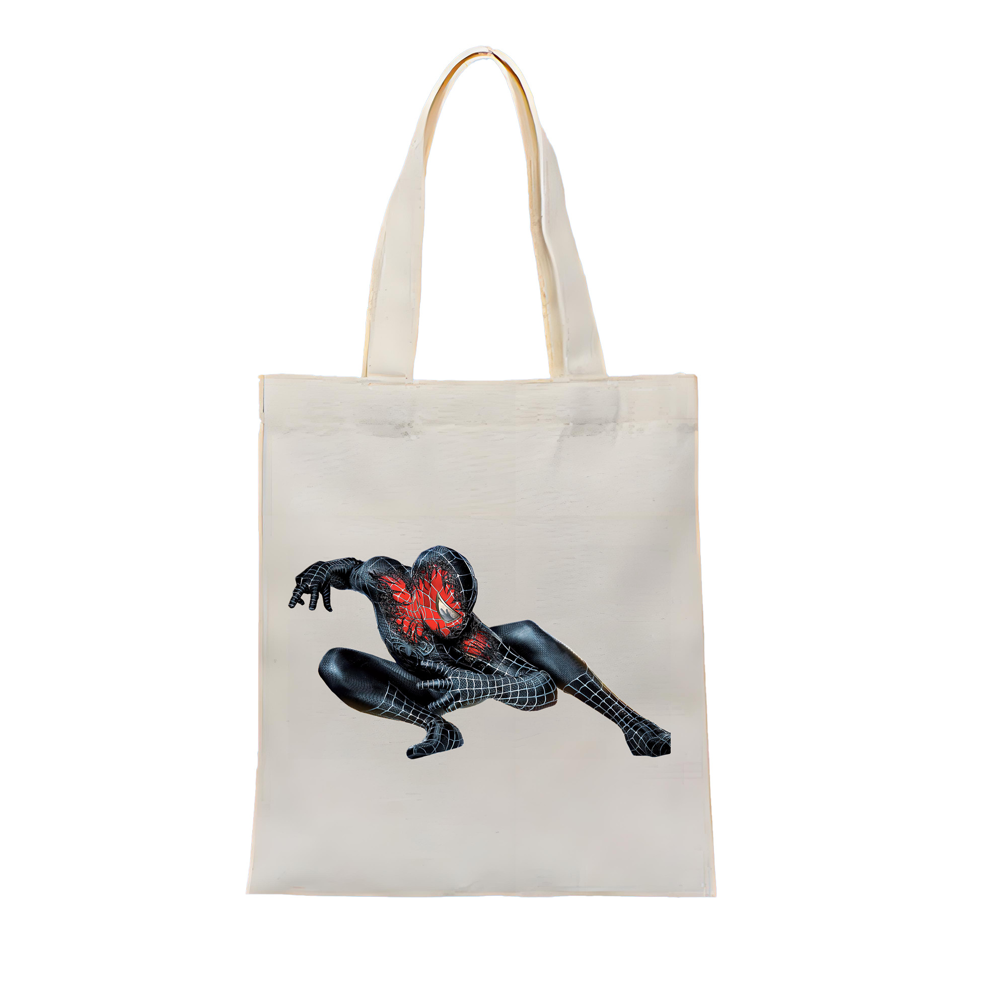 （画像用） Spider Man スパイダーマン 縦型キャンバス生地手提げバッグ　トートバッグ