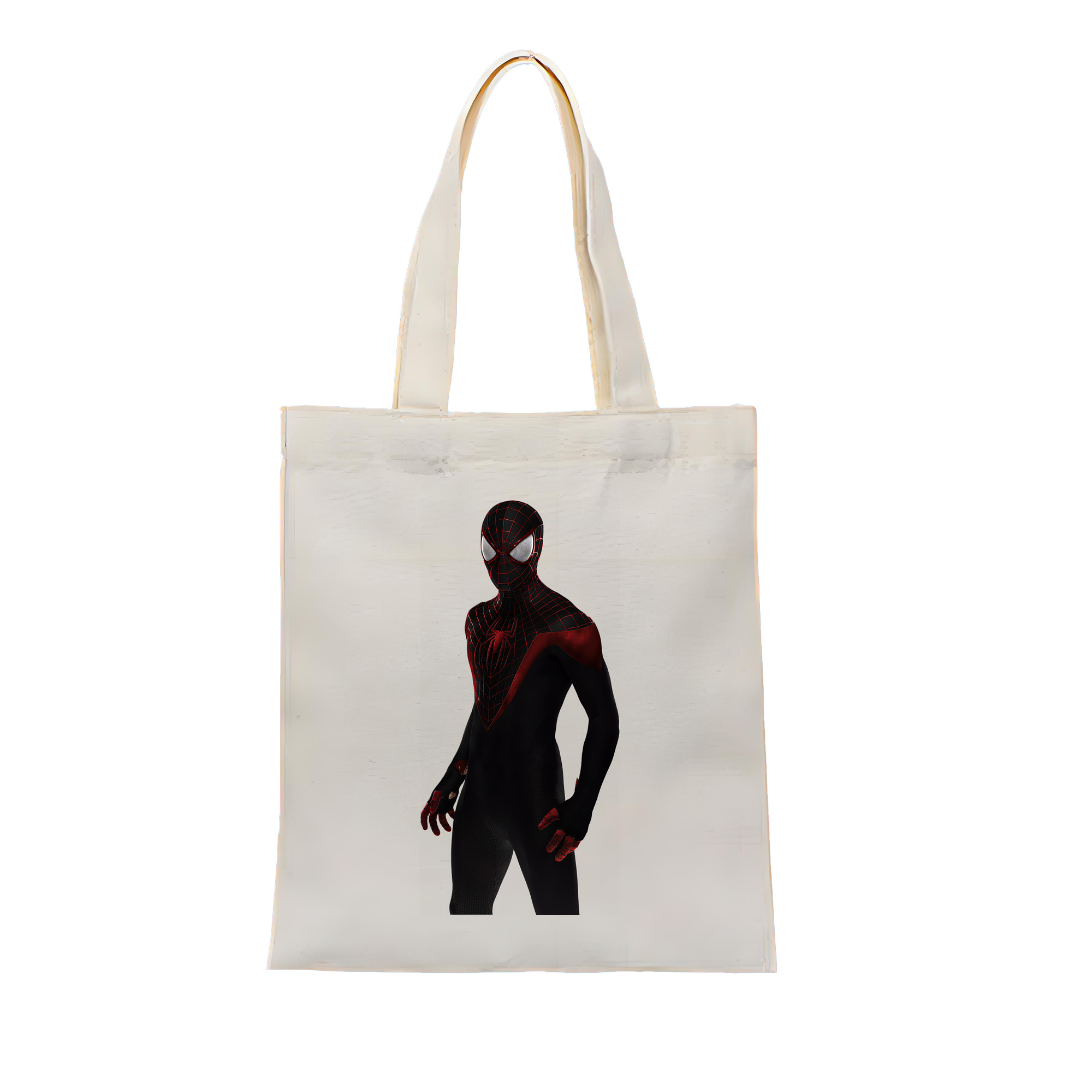 （画像用） Spider Man スパイダーマン 縦型キャンバス生地手提げバッグ　トートバッグ