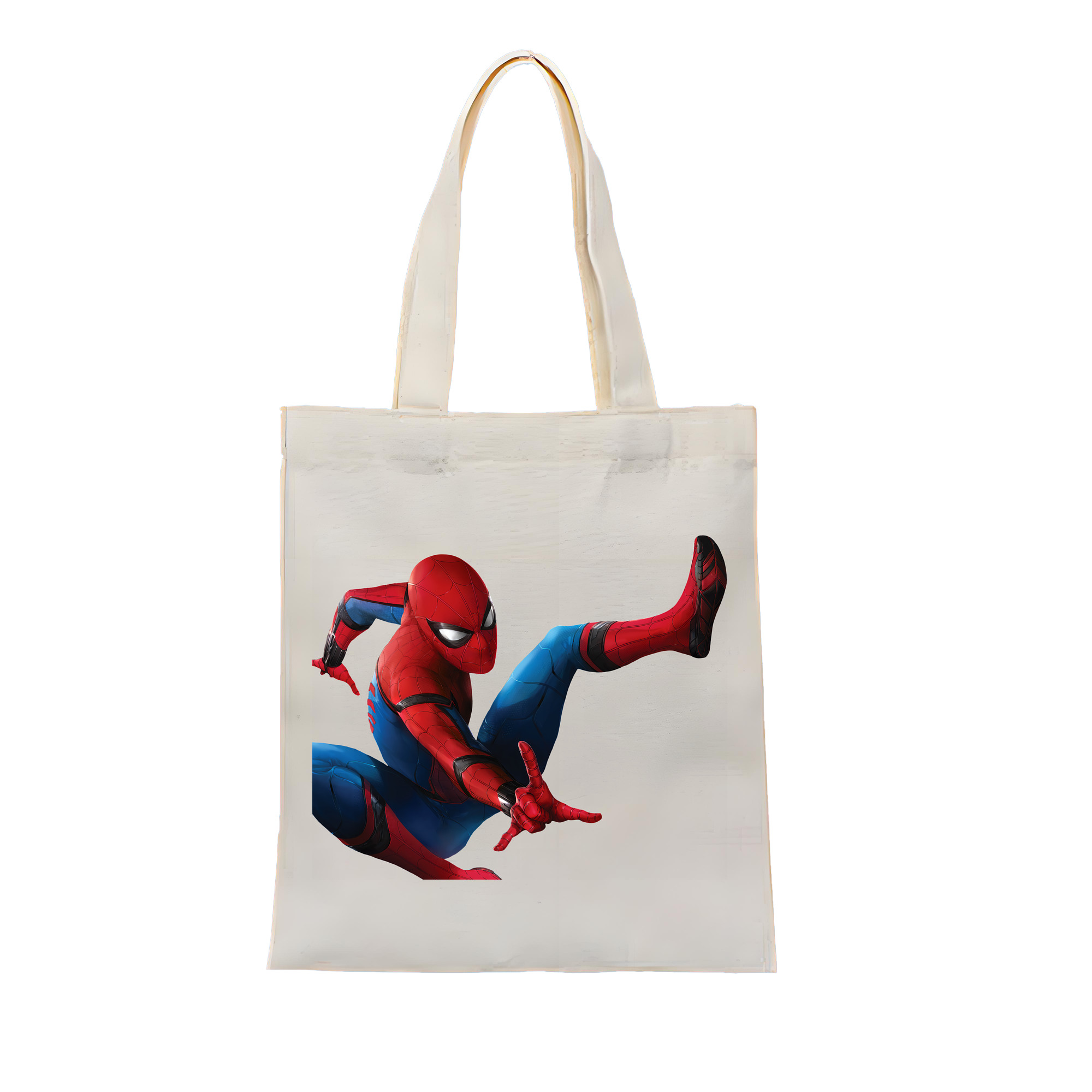 （画像用） Spider Man スパイダーマン 縦型キャンバス生地手提げバッグ　トートバッグ