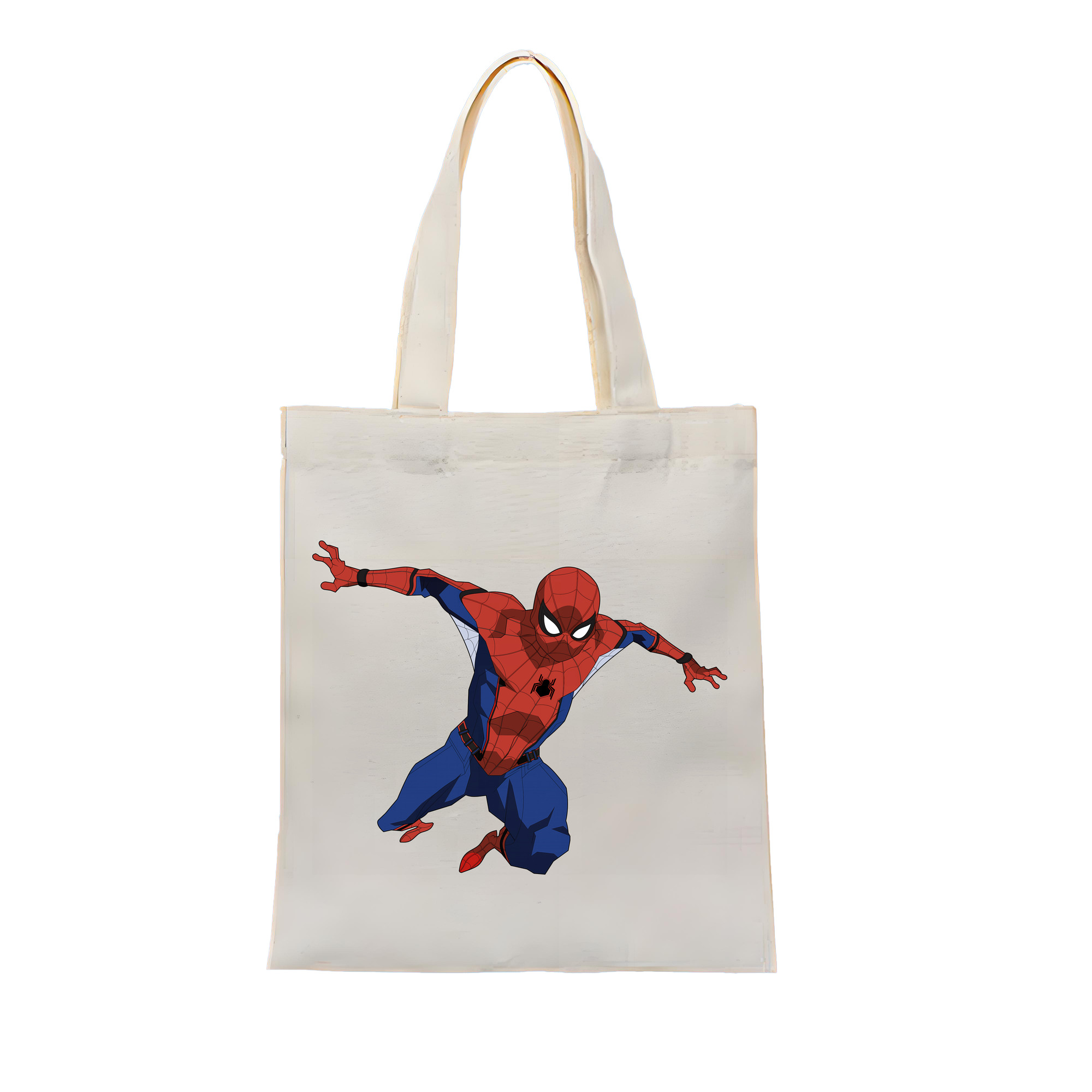（画像用） Spider Man スパイダーマン 縦型キャンバス生地手提げバッグ　トートバッグ