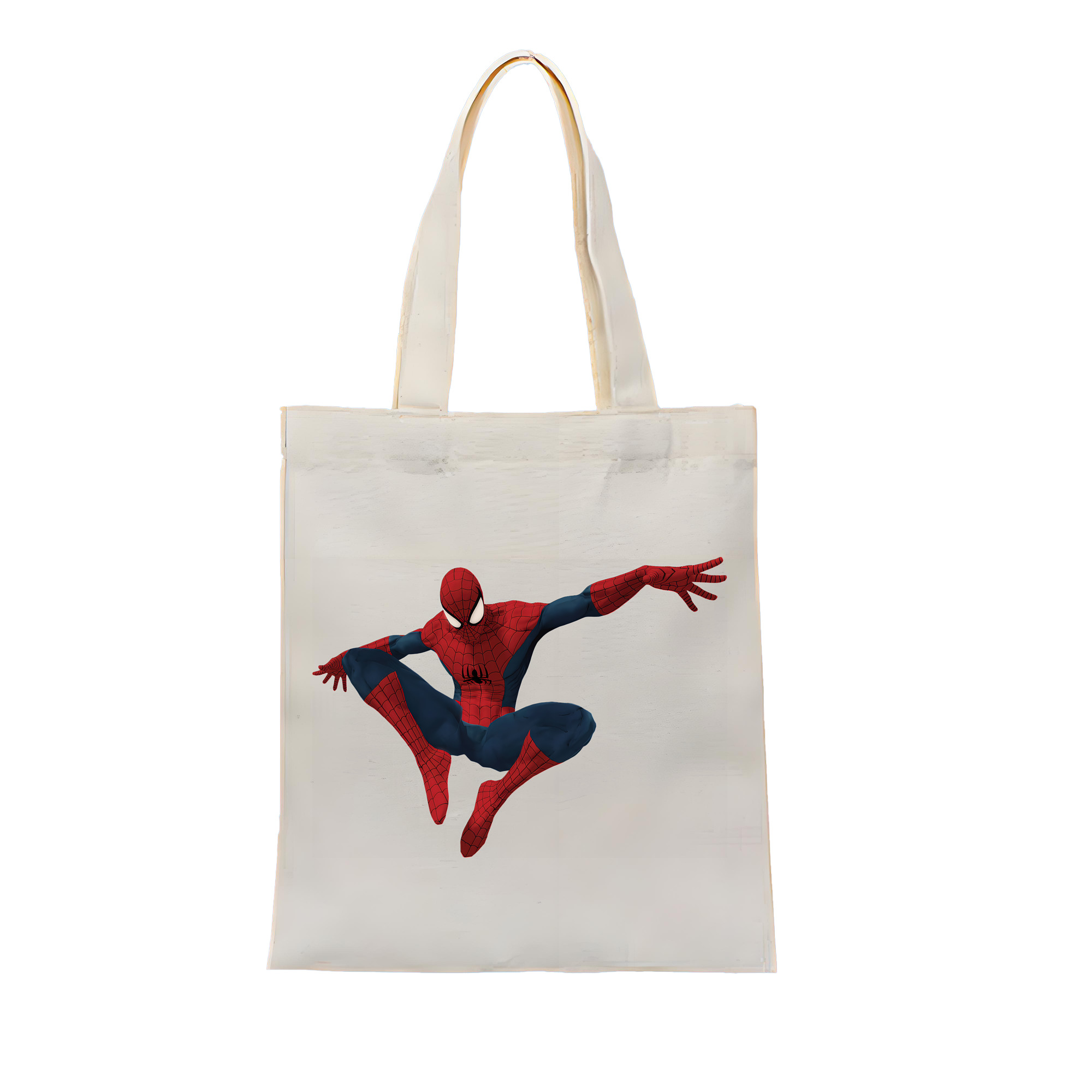 （画像用） Spider Man スパイダーマン 縦型キャンバス生地手提げバッグ　トートバッグ