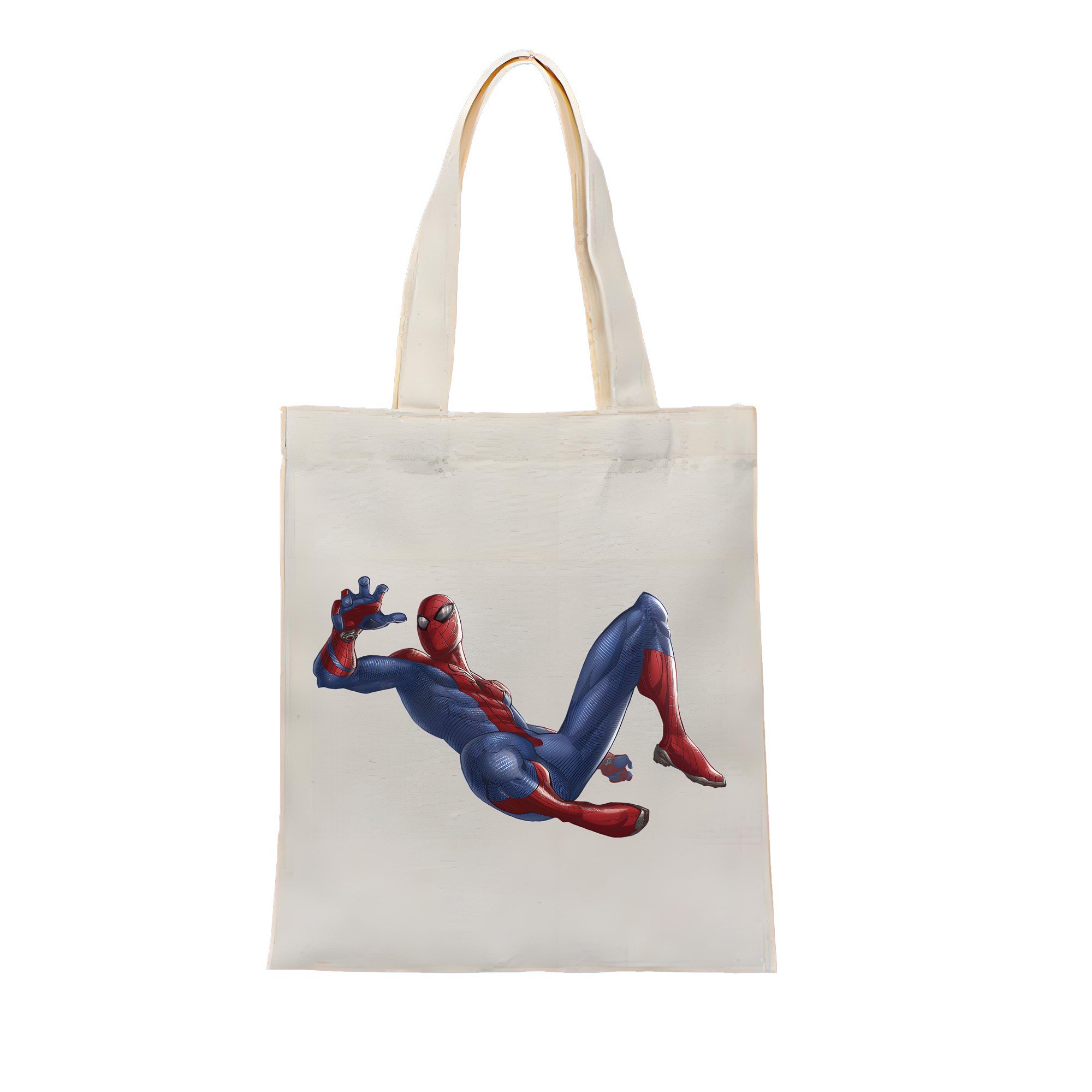 （画像用） Spider Man スパイダーマン 縦型キャンバス生地手提げバッグ　トートバッグ