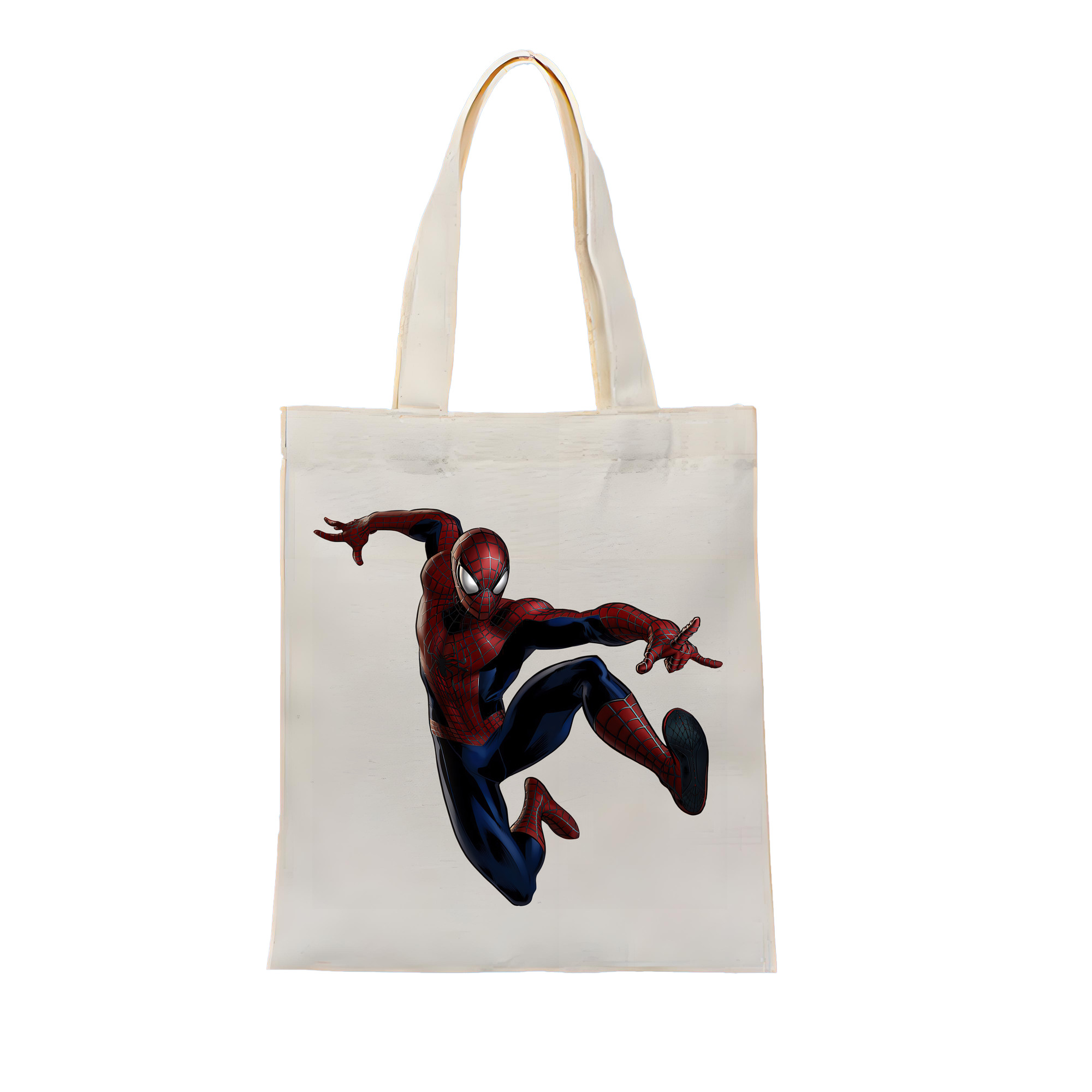 （画像用） Spider Man スパイダーマン 縦型キャンバス生地手提げバッグ　トートバッグ