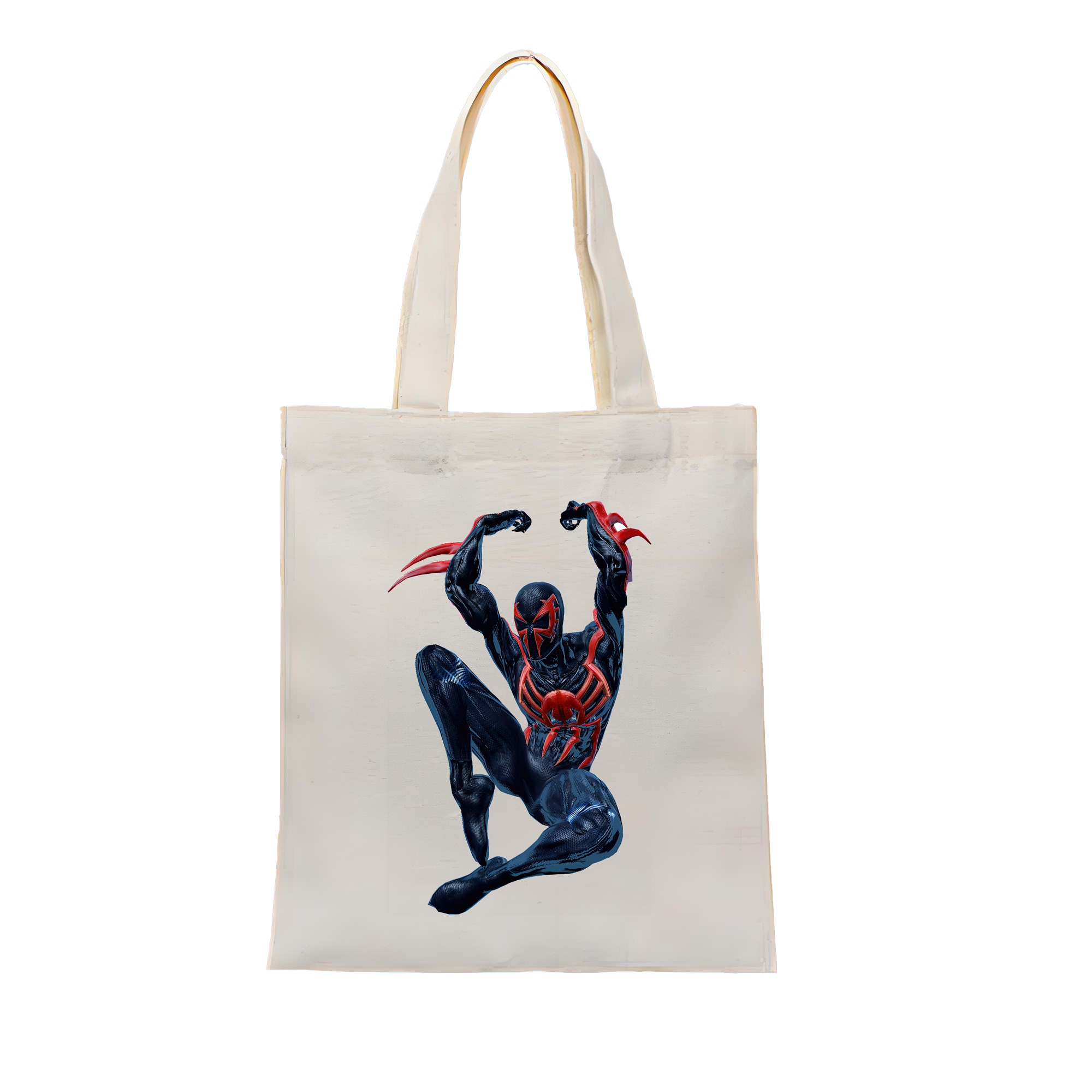 （画像用） Spider Man スパイダーマン 縦型キャンバス生地手提げバッグ　トートバッグ