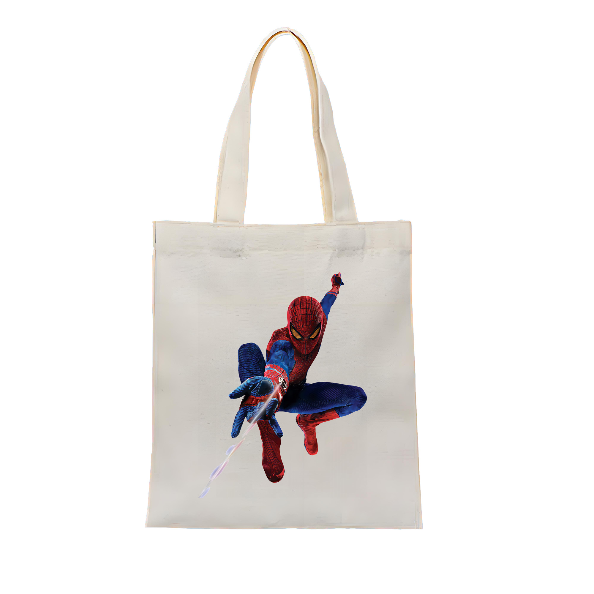 （画像用） Spider Man スパイダーマン 縦型キャンバス生地手提げバッグ　トートバッグ