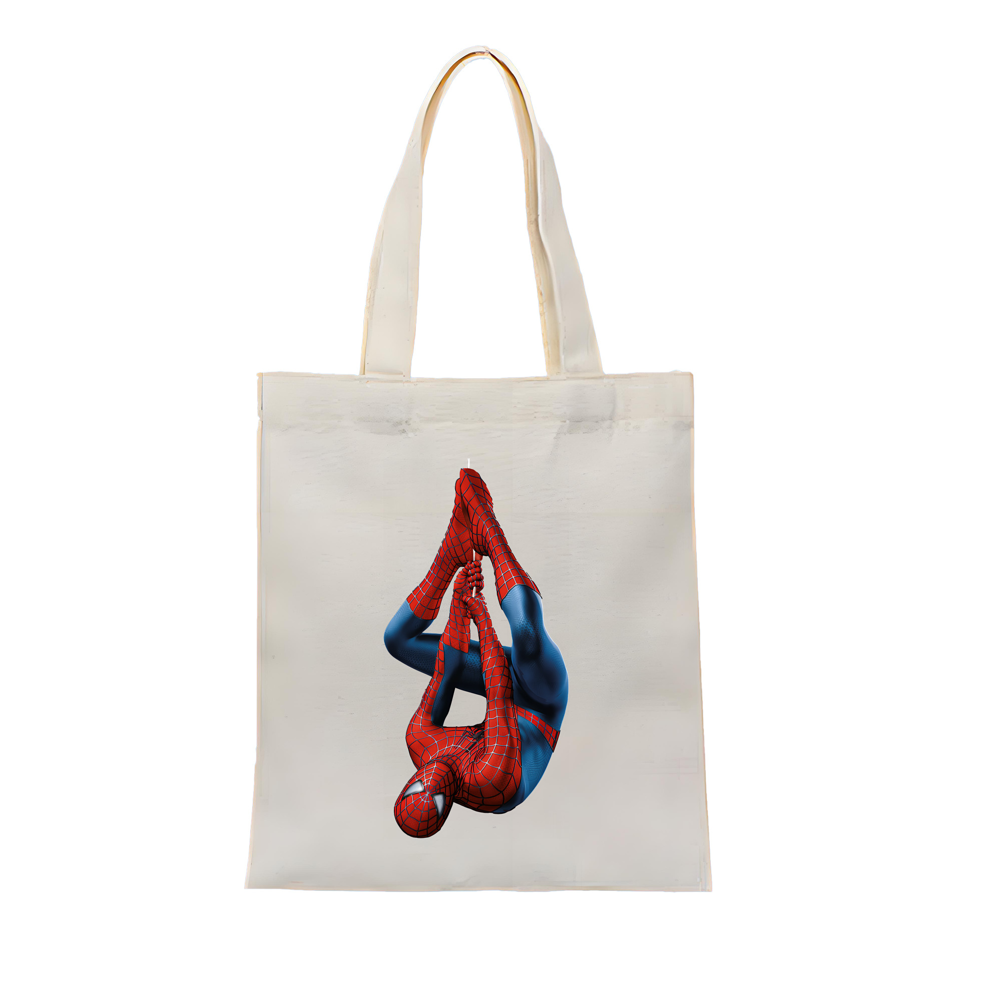 （画像用） Spider Man スパイダーマン 縦型キャンバス生地手提げバッグ　トートバッグ