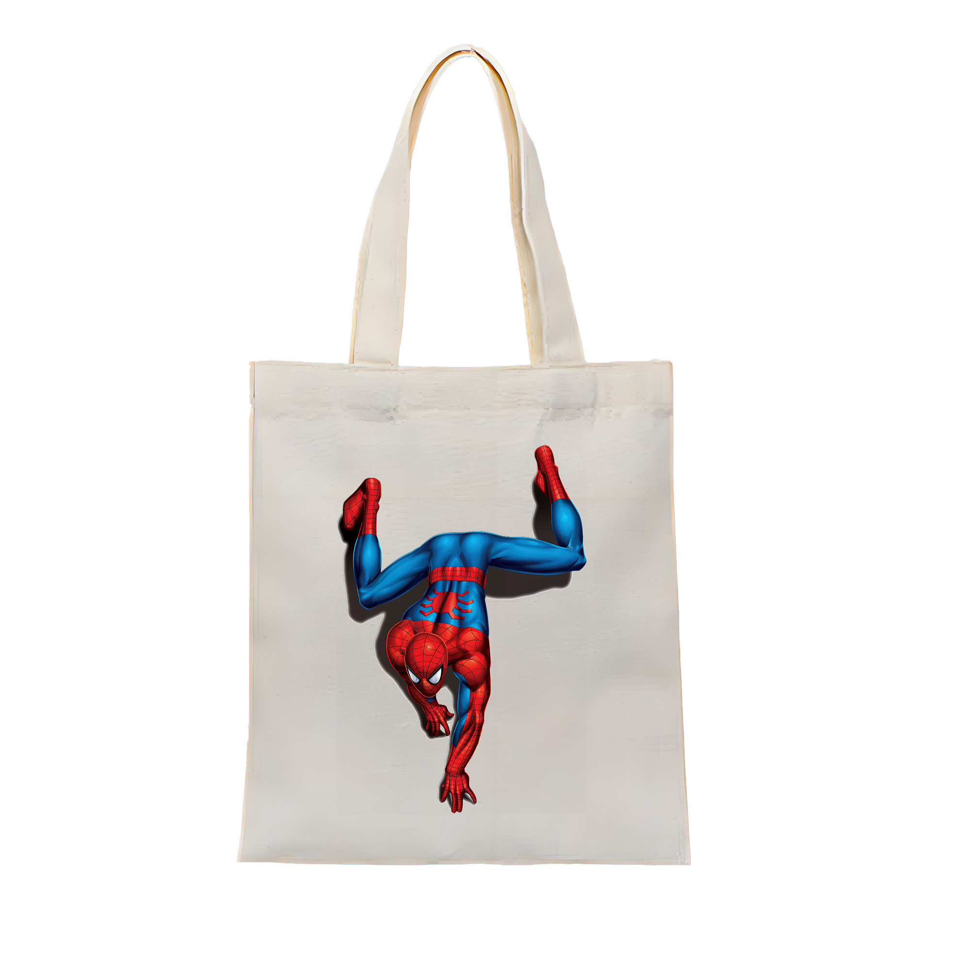 （画像用） Spider Man スパイダーマン 縦型キャンバス生地手提げバッグ　トートバッグ